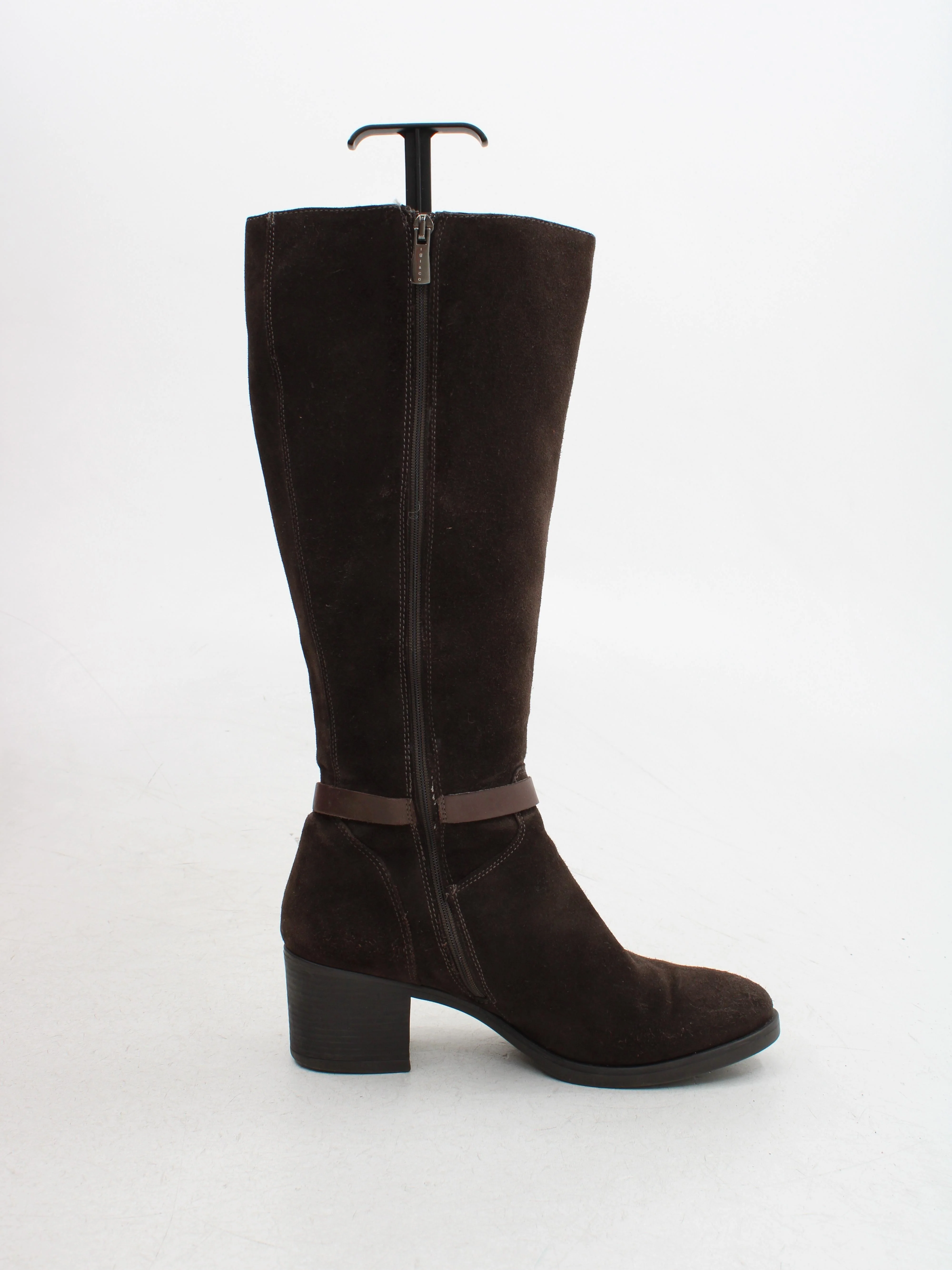 Igi&Co Women's Boots UK 7.5 Brown 100% Suede Riding Boot - Image 5