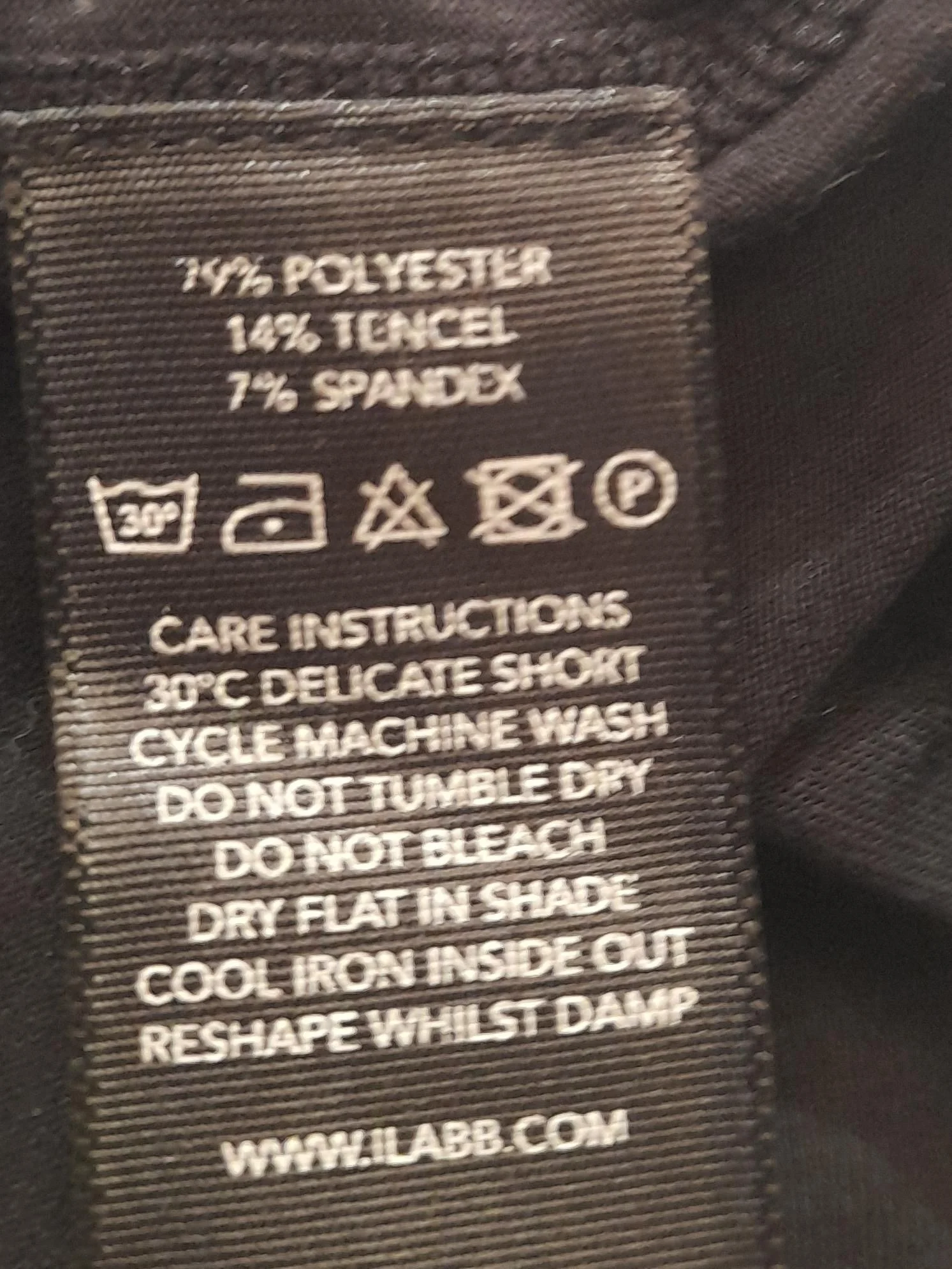 Ilabb Men's T-Shirt XS Black Polyester with Lyocell Modal, Elastane Basic - Image 6
