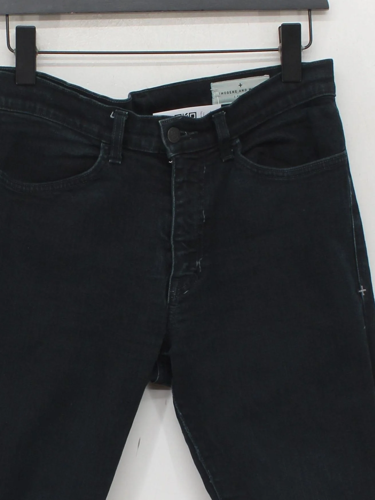 Imogene + Willie Women's Jeans W 28 in Black Cotton - Image 3