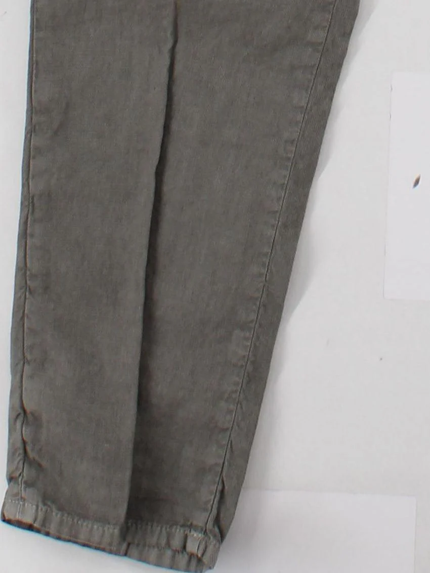 INCOTEX Men's Trousers M Grey 100% Cotton Tapered Chino - Image 4