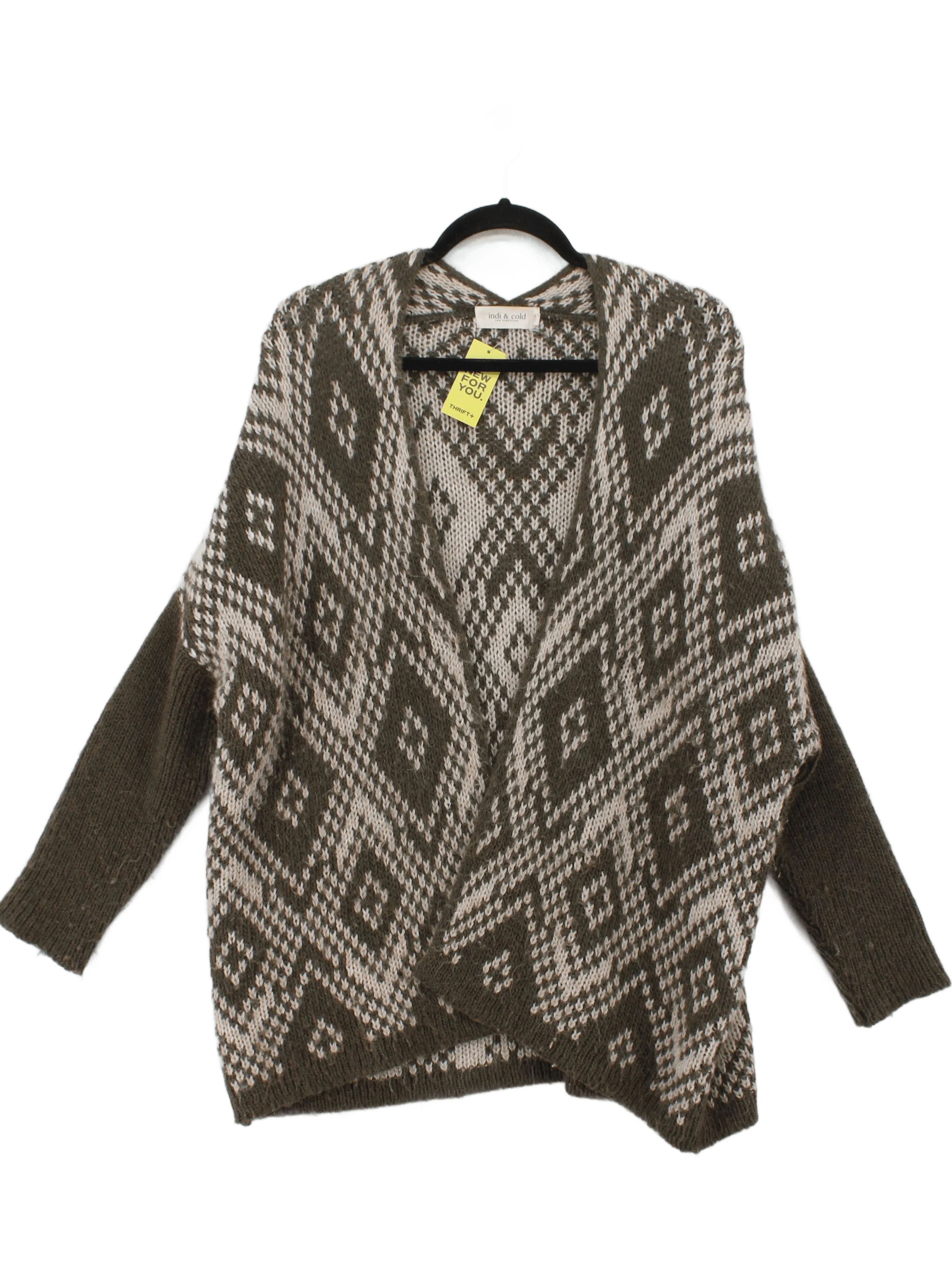 Indi & Cold Women's Cardigan M Green Acrylic