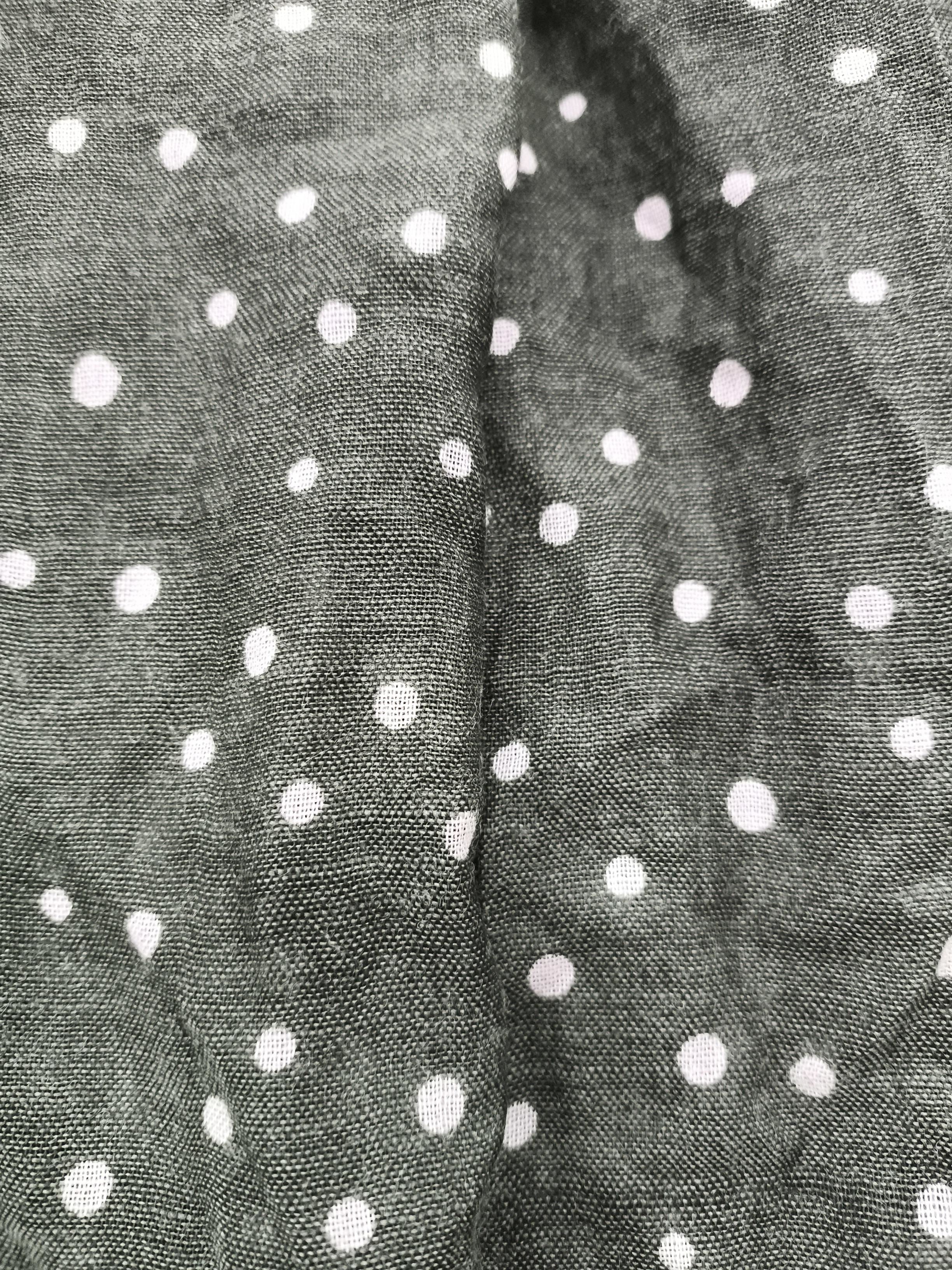 Indi & Cold Women's Scarf Green Polkadot Wool with Lyocell Modal Rectangle Scarf - Image 3