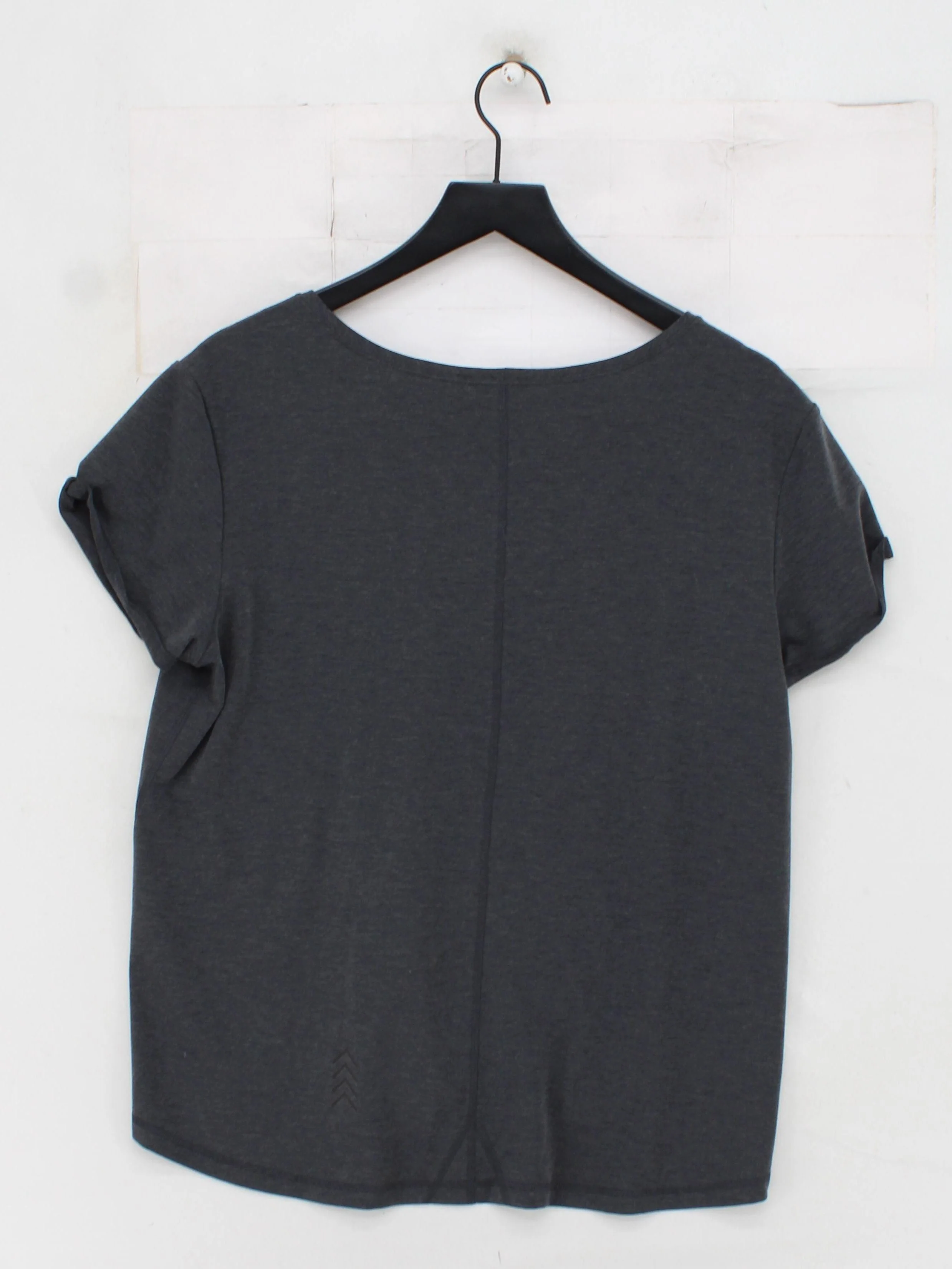 Indygena Women's T-Shirt S Grey Polyester with Lyocell Modal, Elastane Basic - Image 2