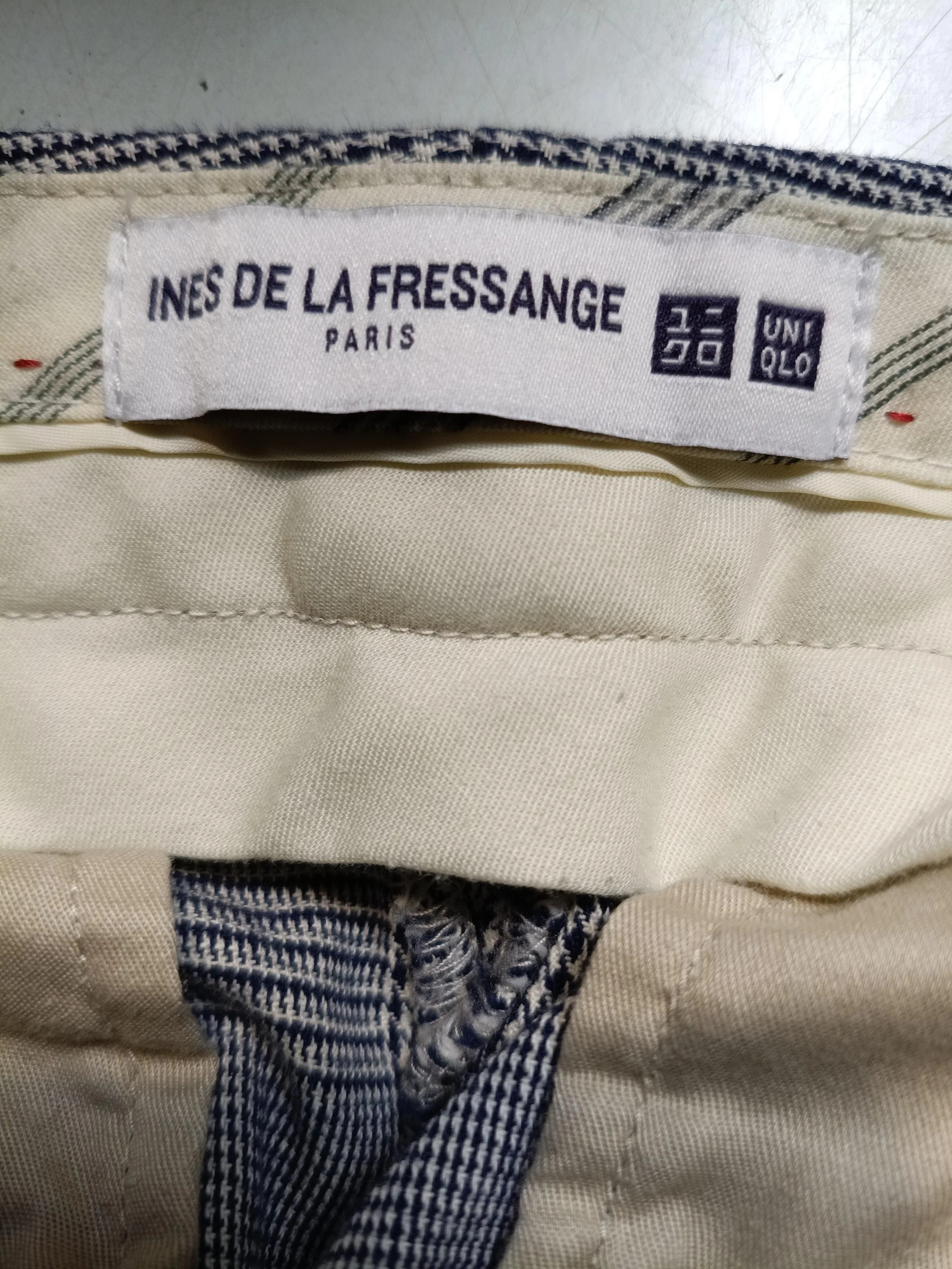Ines De La Fressange X Uniqlo Men's Trousers M Grey 100% Cotton Chino - Image 5
