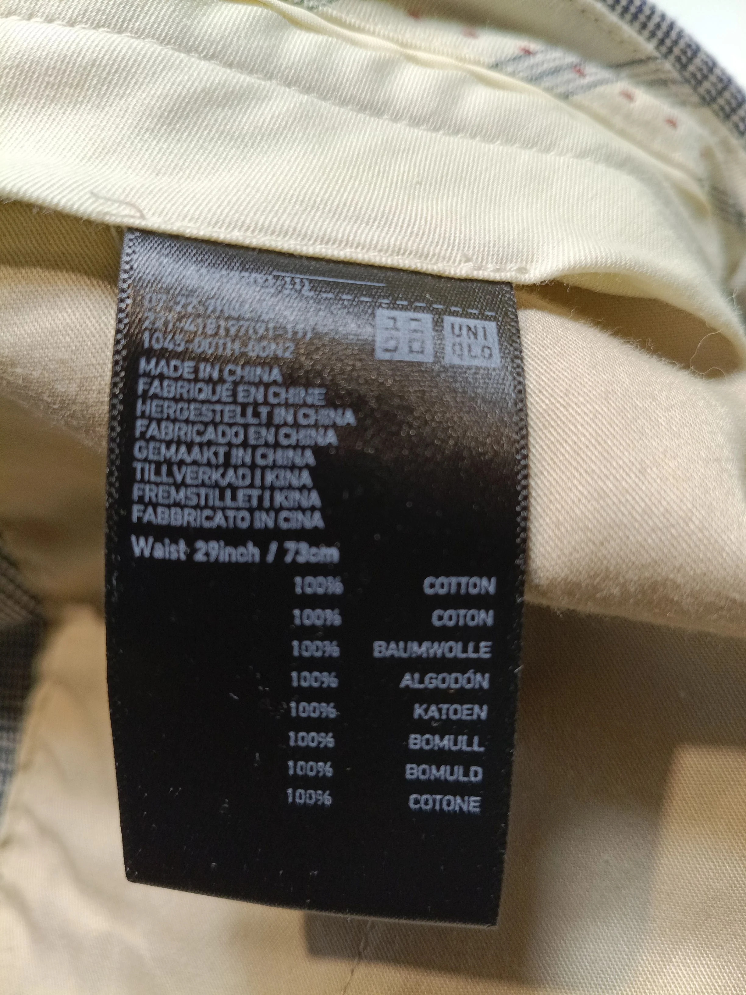 Ines De La Fressange X Uniqlo Men's Trousers M Grey 100% Cotton Chino - Image 6