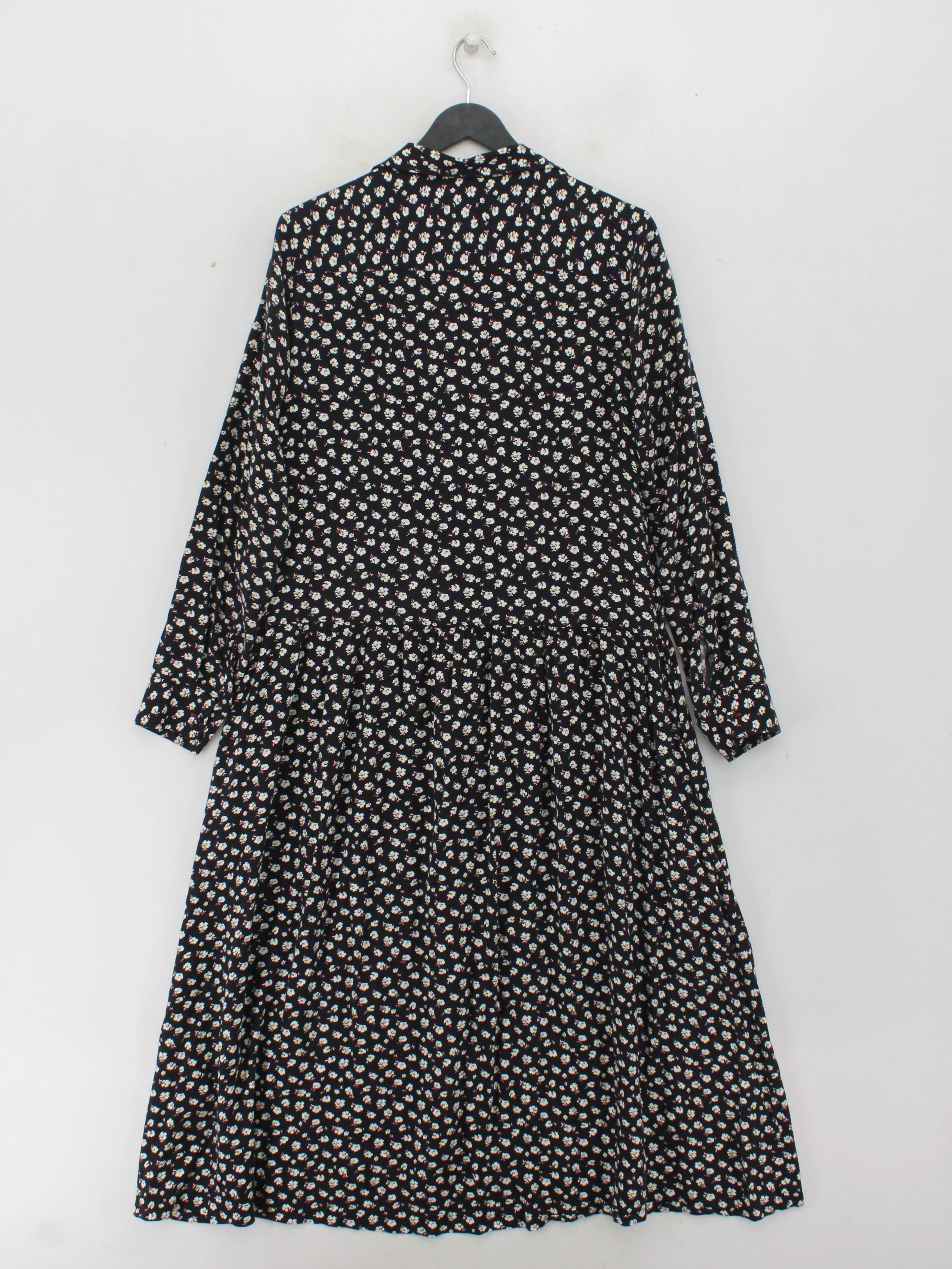 Ines De La Fressange x Uniqlo Shirt Midi Dress M in Black - Image 2