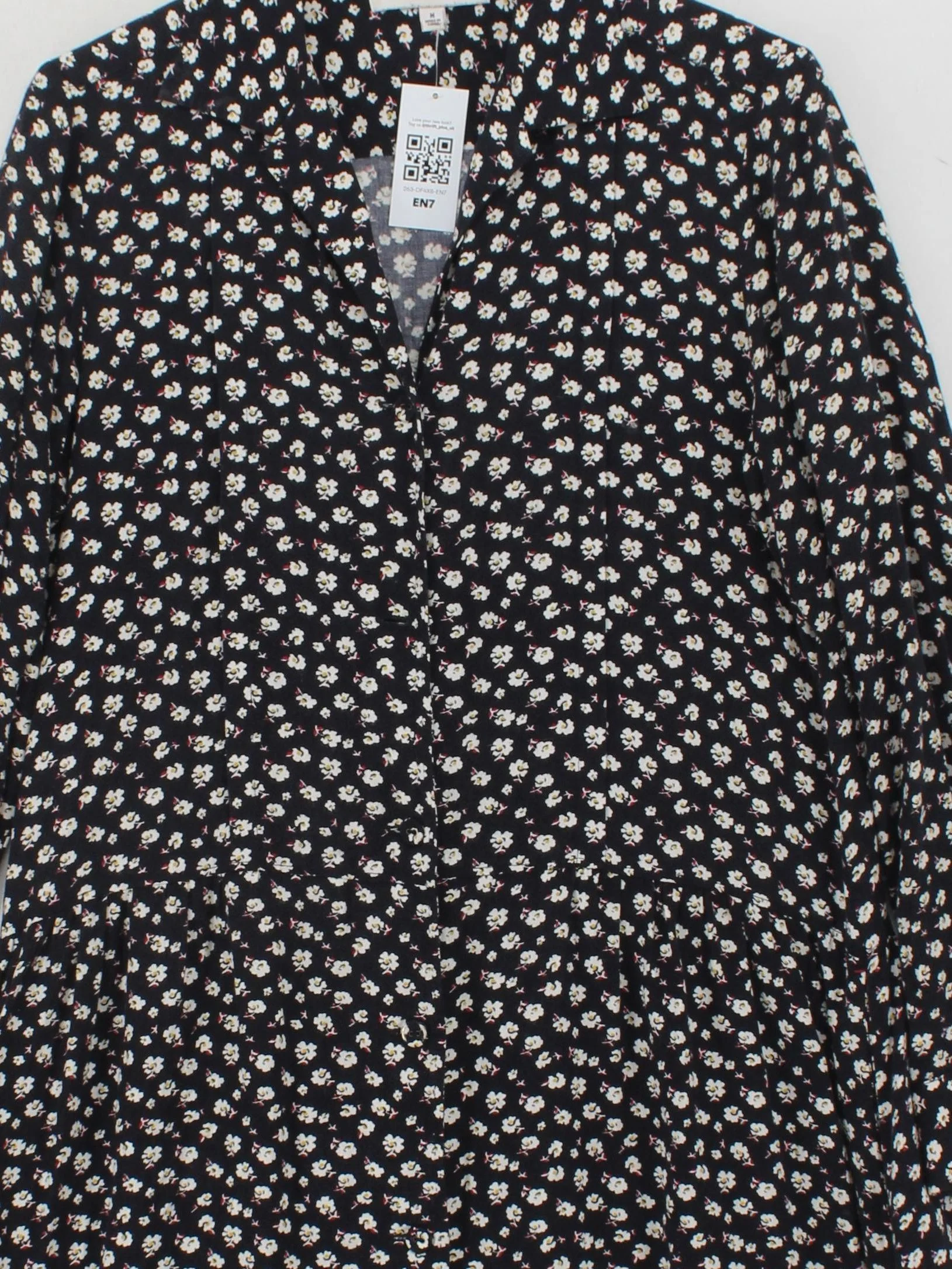 Ines De La Fressange x Uniqlo Shirt Midi Dress M in Black - Image 3