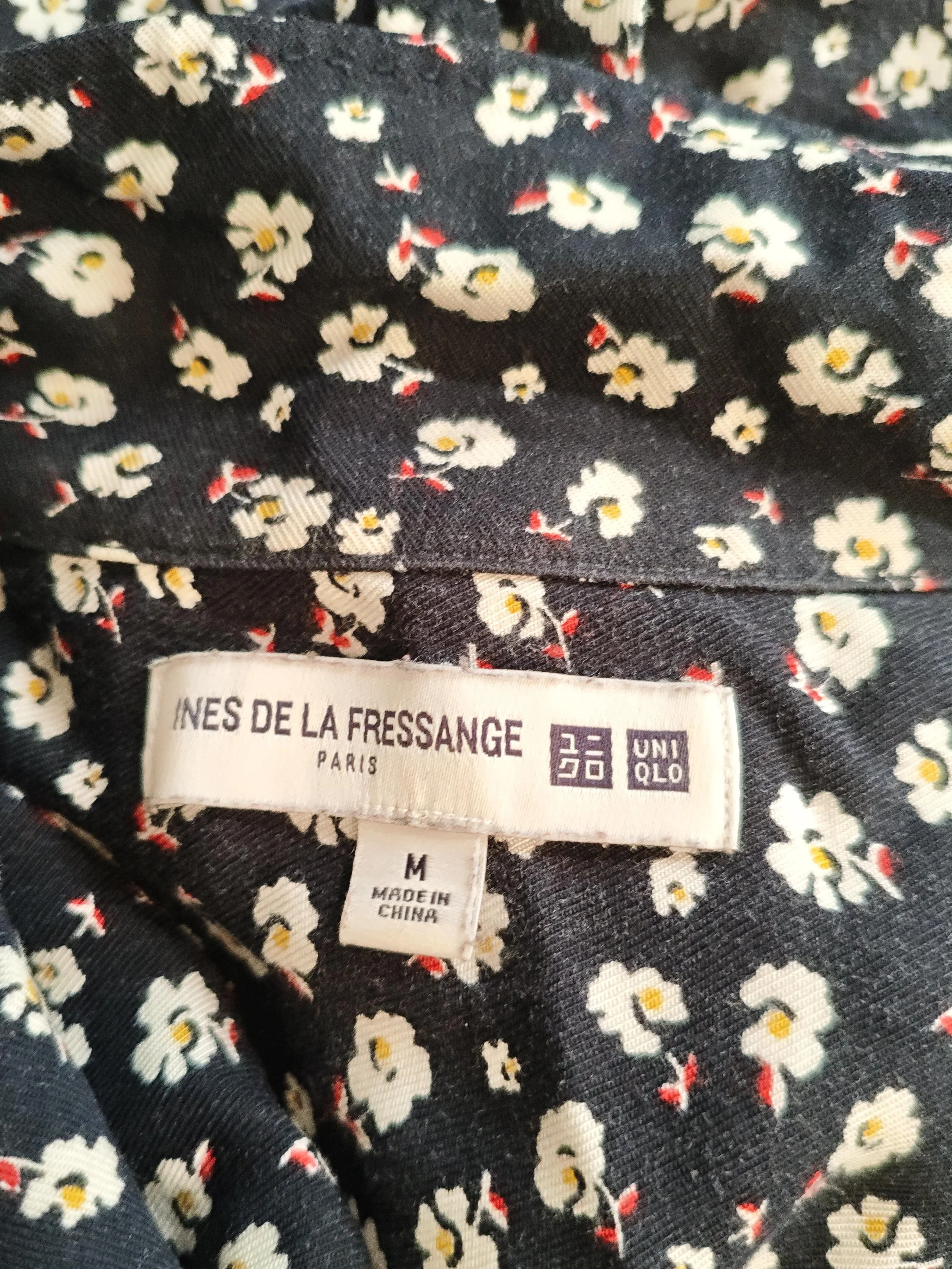 Ines De La Fressange x Uniqlo Shirt Midi Dress M in Black - Image 5