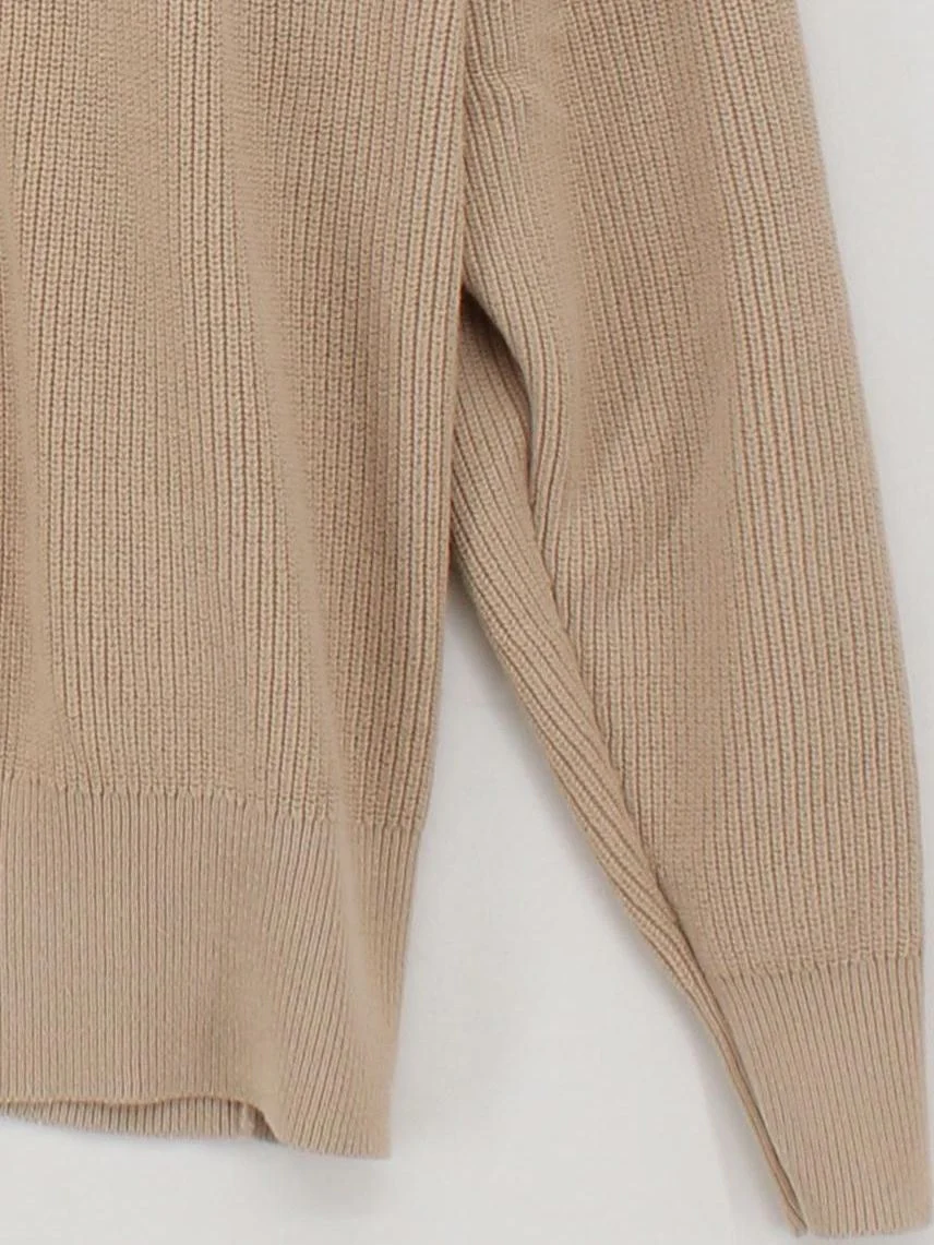 Ines De La Fressange X Uniqlo Women's Jumper XL Tan 100% Other Pullover - Image 4