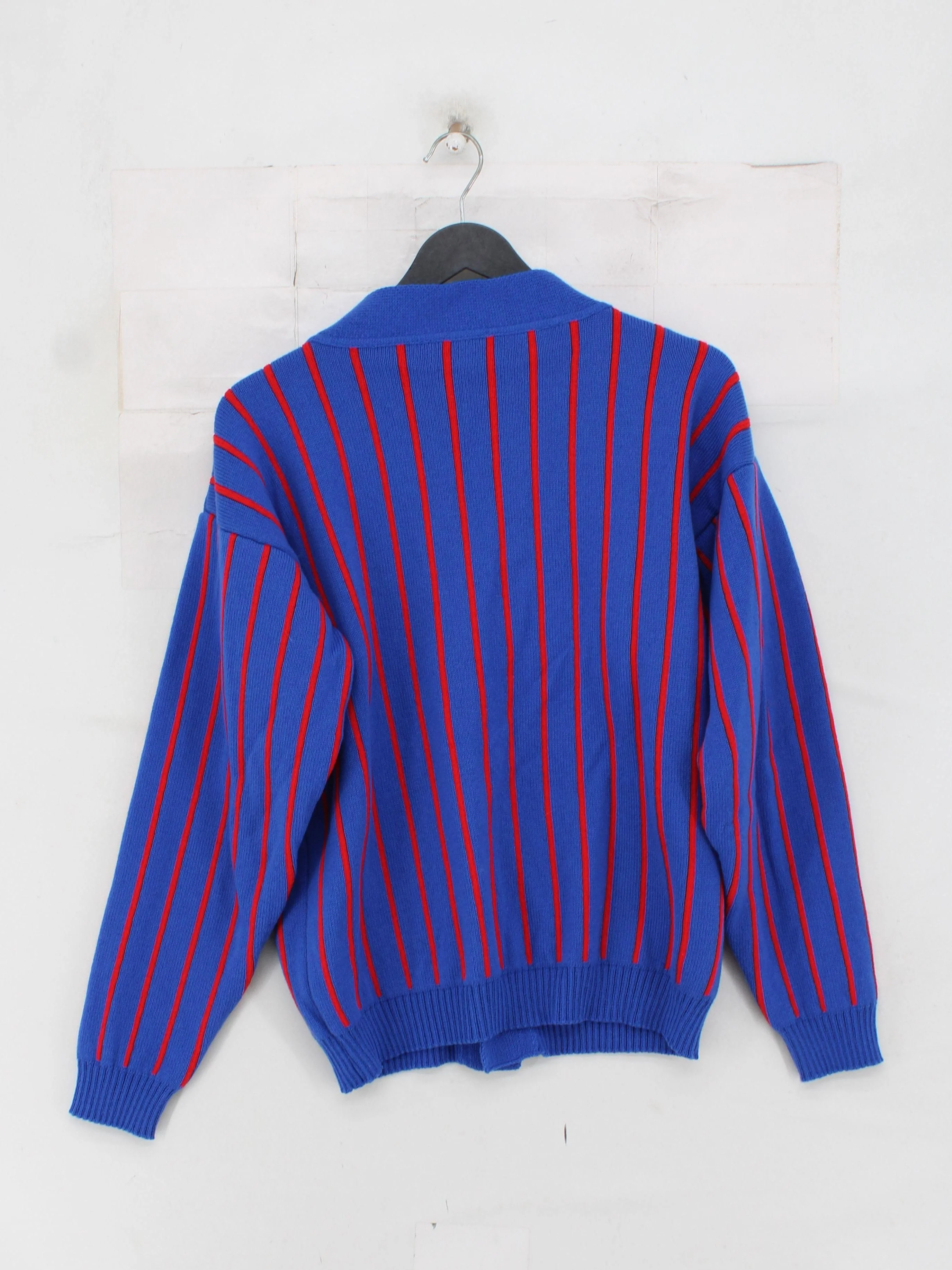 Ingmarson Men's Cardigan M Multi Striped 100% Other V-Neck Cardigan - Image 2