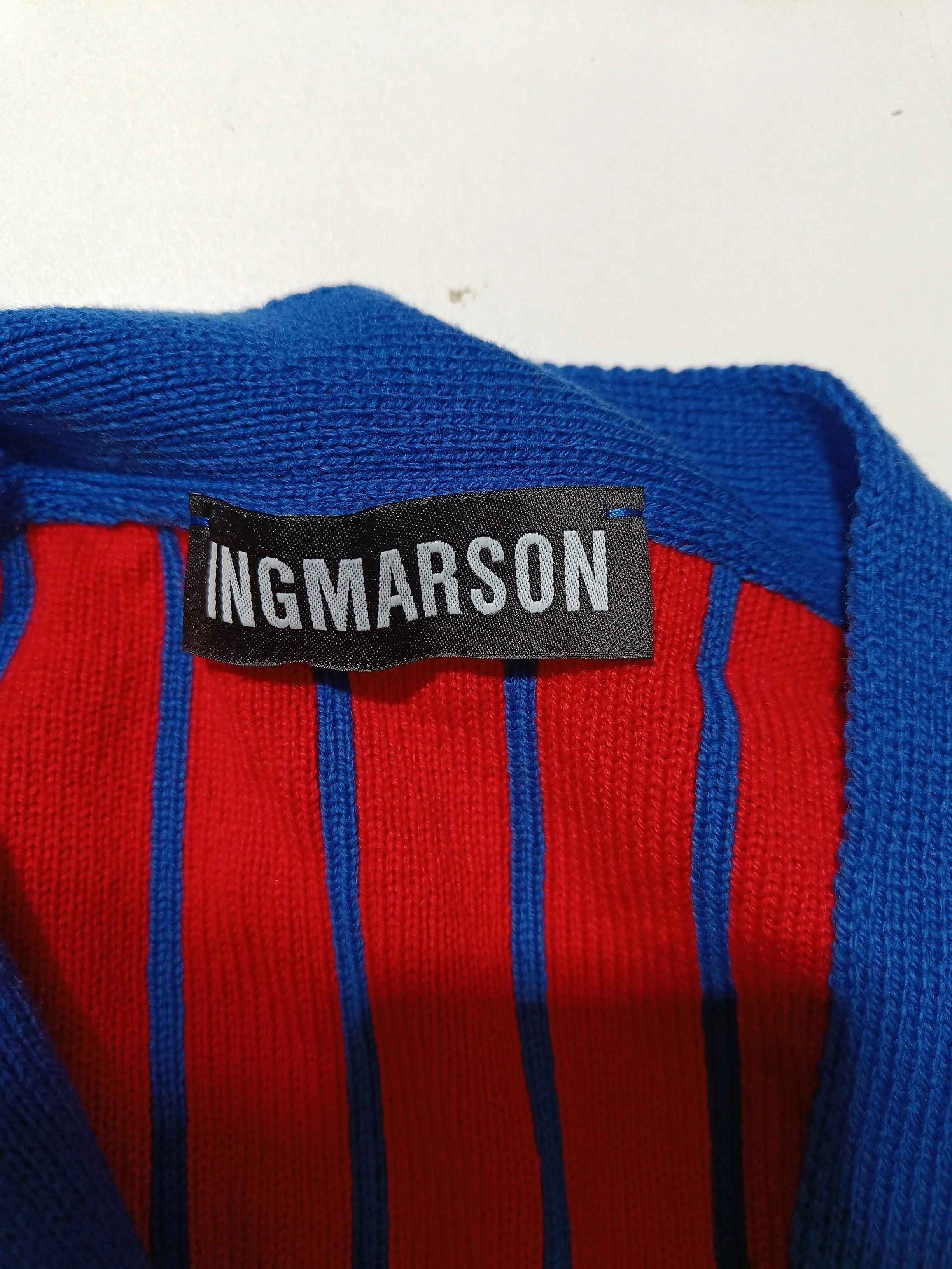 Ingmarson Men's Cardigan M Multi Striped 100% Other V-Neck Cardigan - Image 5