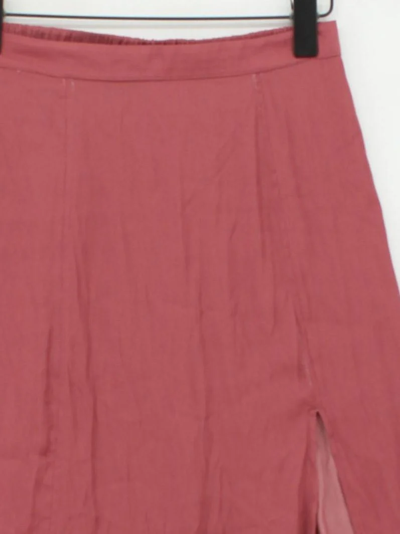 Intimately At Free People Women's Midi Skirt XS Red Polyester - Image 3