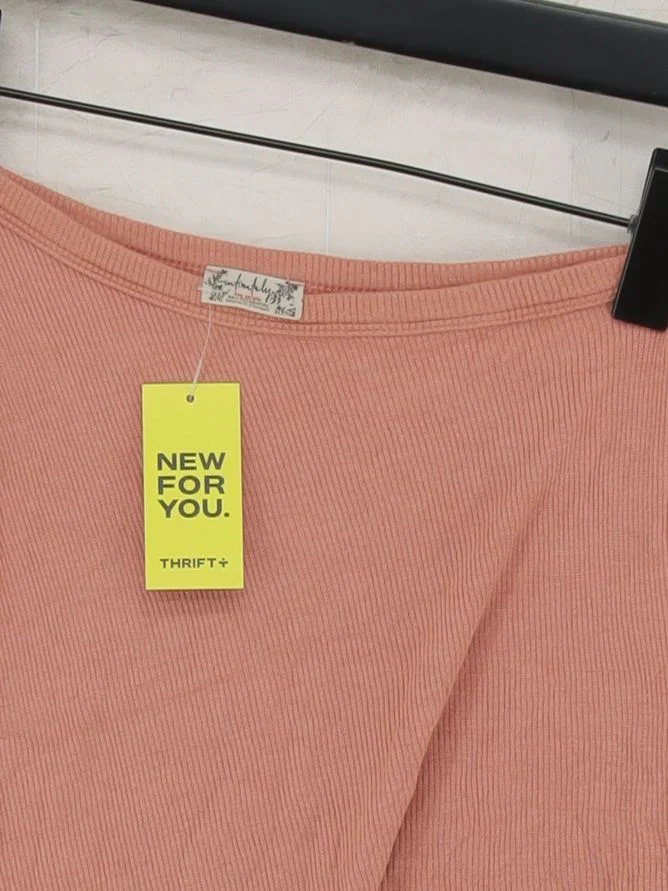Intimately At Free People Women's T-Shirt S Pink 100% Other Basic - Image 3