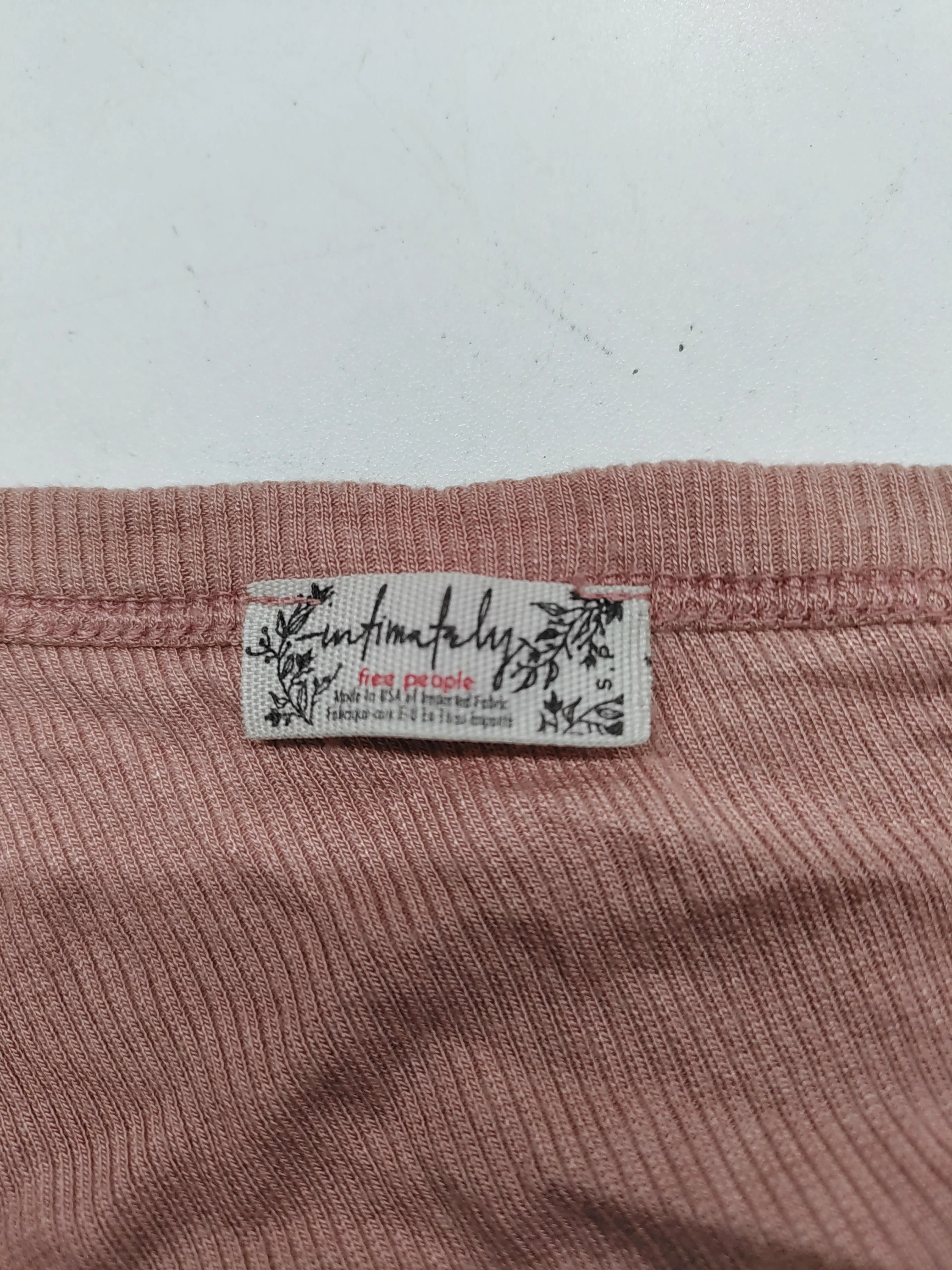 Intimately At Free People Women's T-Shirt S Pink 100% Other Basic - Image 5
