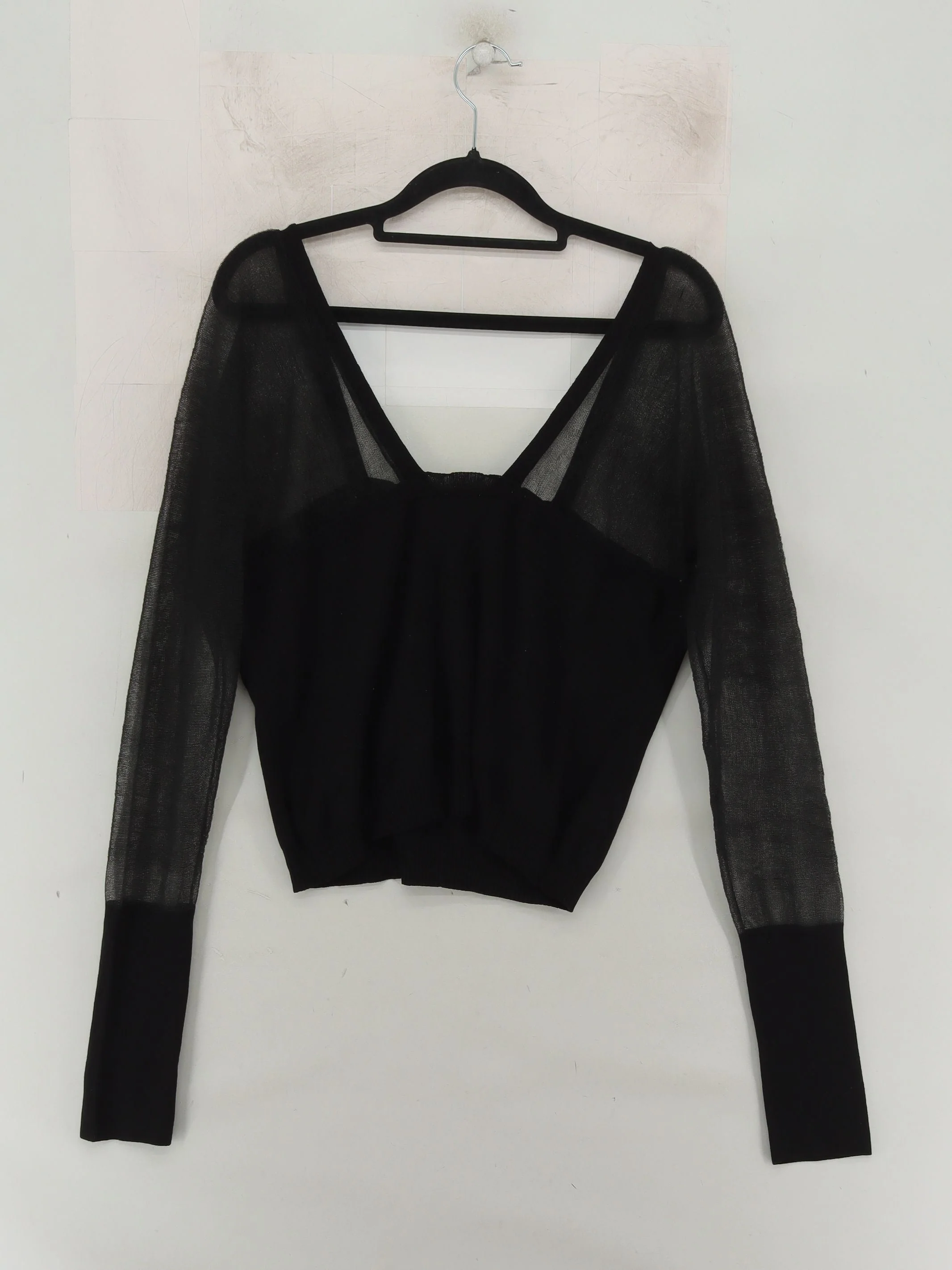 Intimately At Free People Women's Top S Black Viscose with Polyester Basic - Image 2