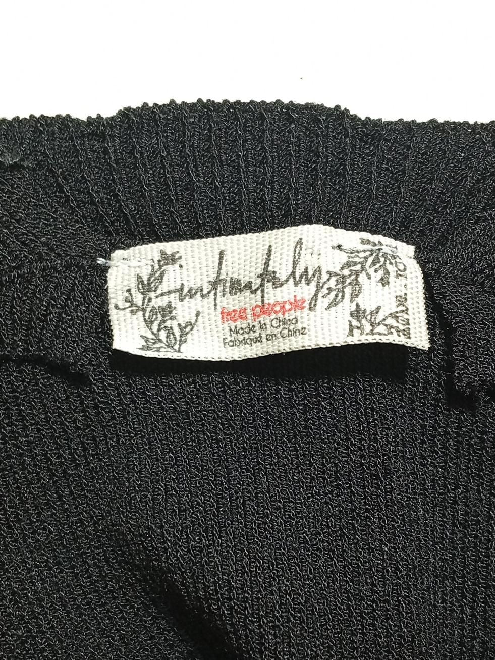 Intimately At Free People Women's Top S Black Viscose with Polyester Basic - Image 5