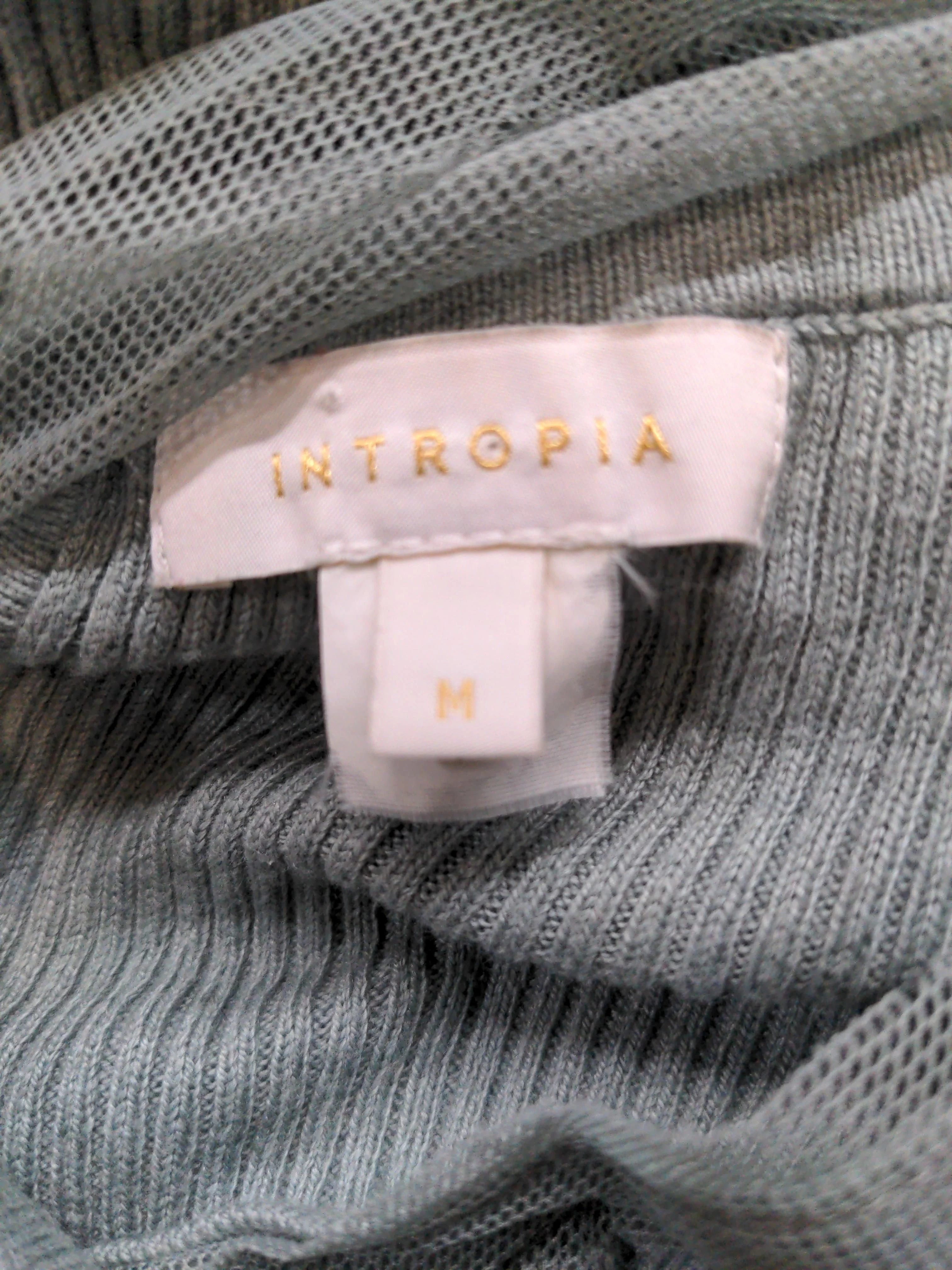 Intropia Women's Top M Green Cotton with Viscose, Polyamide Basic - Image 7