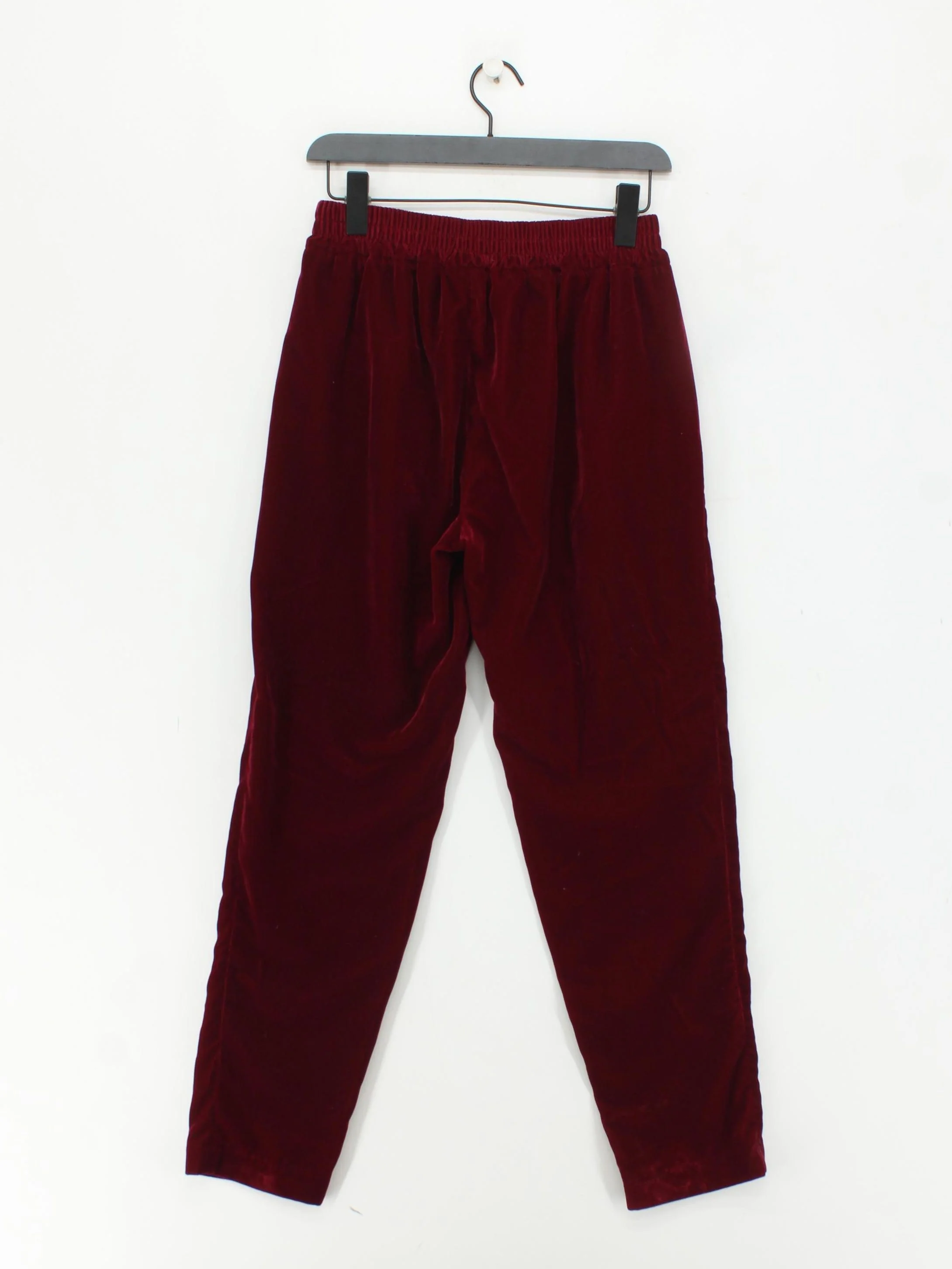 Intropia Women's Trousers UK 12 Red 100% Polyester Tapered Sweatpants - Image 2