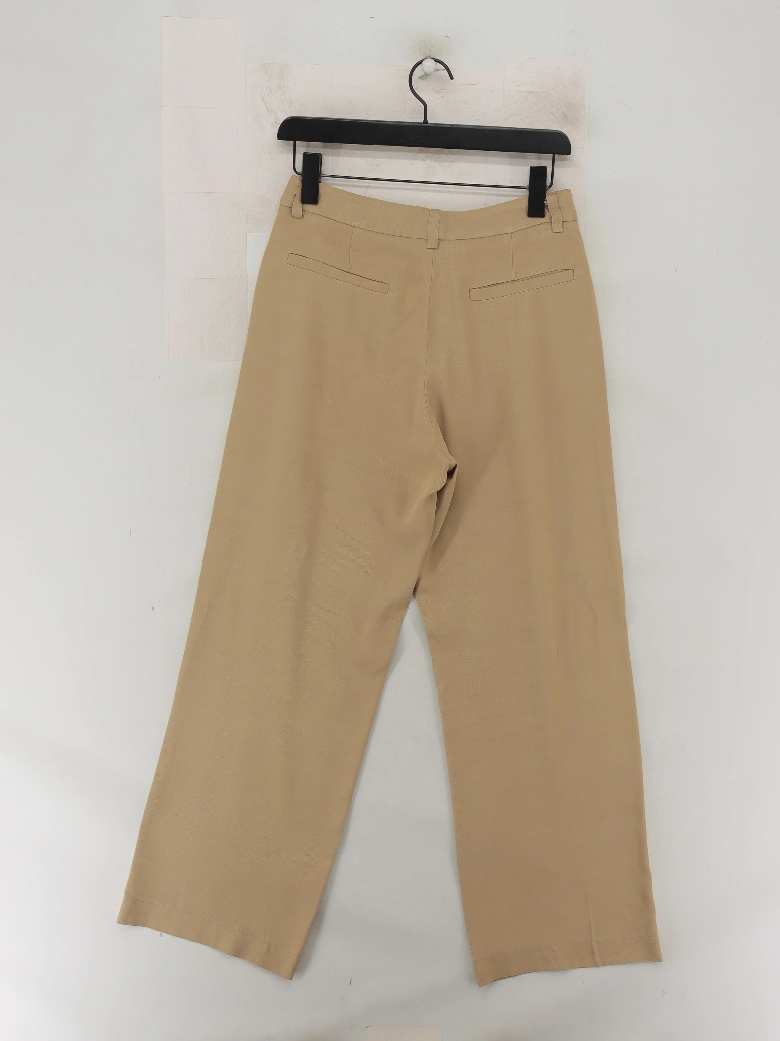 Iris & Ink Women's Trousers W 29 in Cream Viscose with Acetate, Viscose Chino - Image 2
