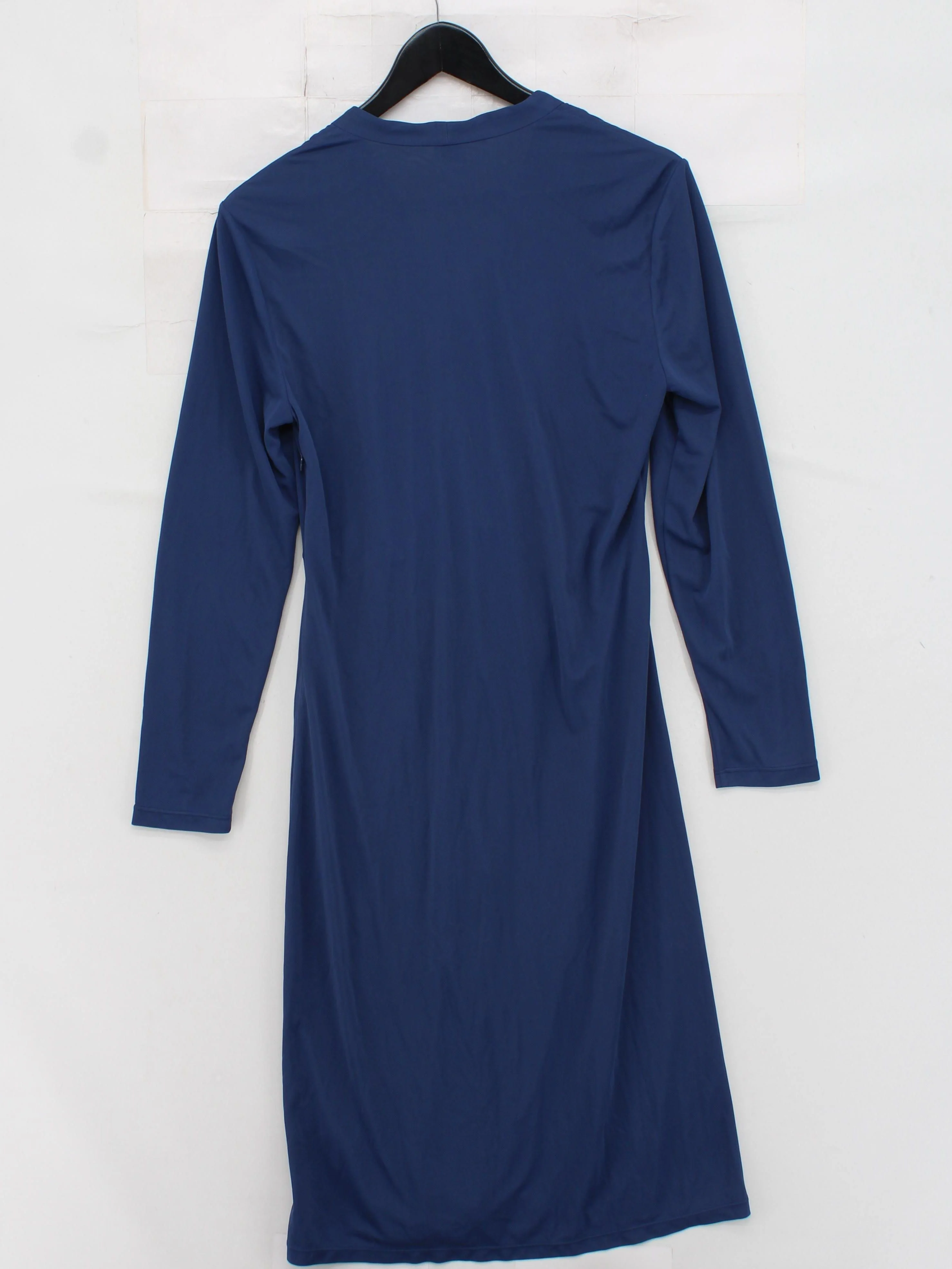Iris & Ink Wrap Midi Dress UK6 in Blue - Image 2