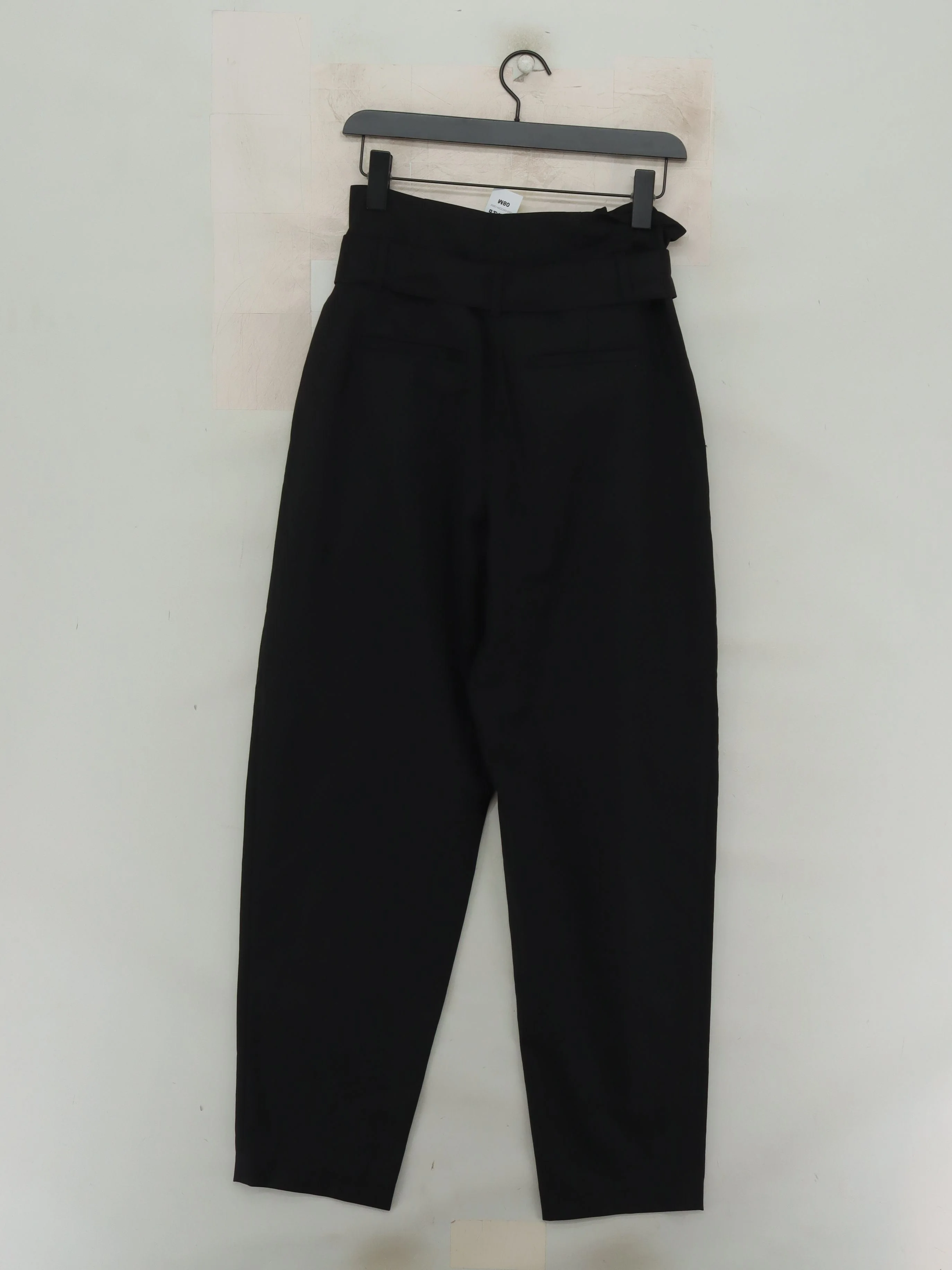 IRO Women's Trousers S Black Wool with Viscose, Cotton Tapered Sweatpants - Image 2