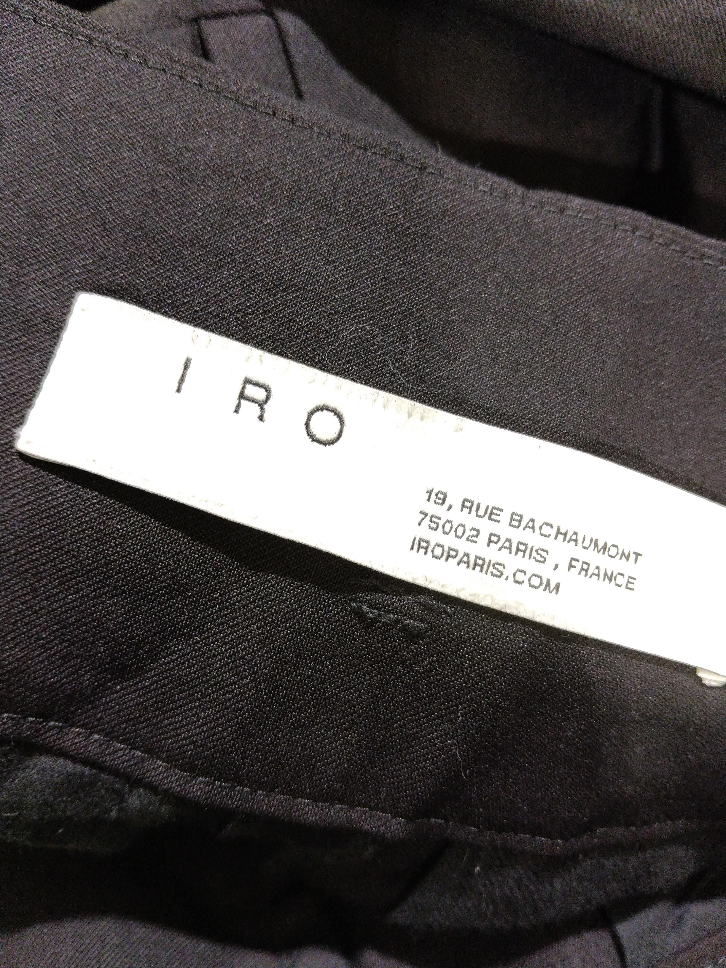 IRO Women's Trousers S Black Wool with Viscose, Cotton Tapered Sweatpants - Image 5