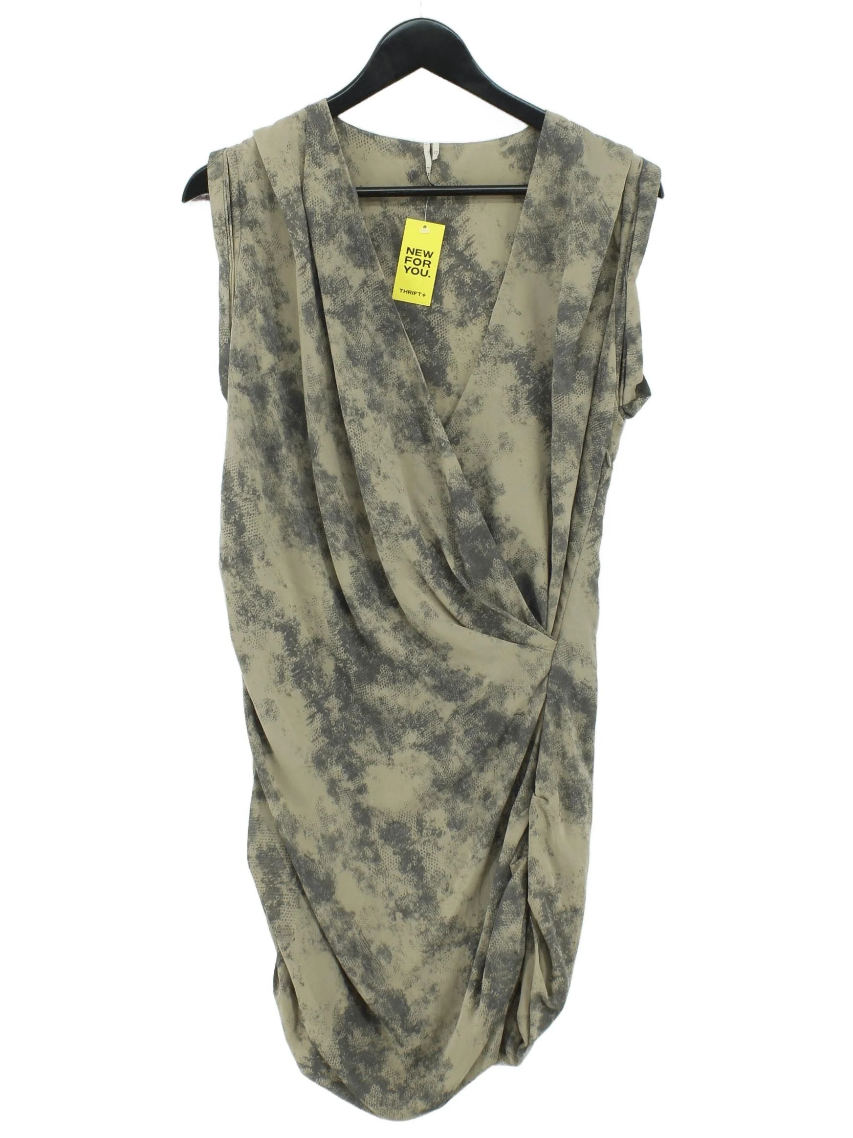 IRO Wrap Mini Dress UK12 in Green