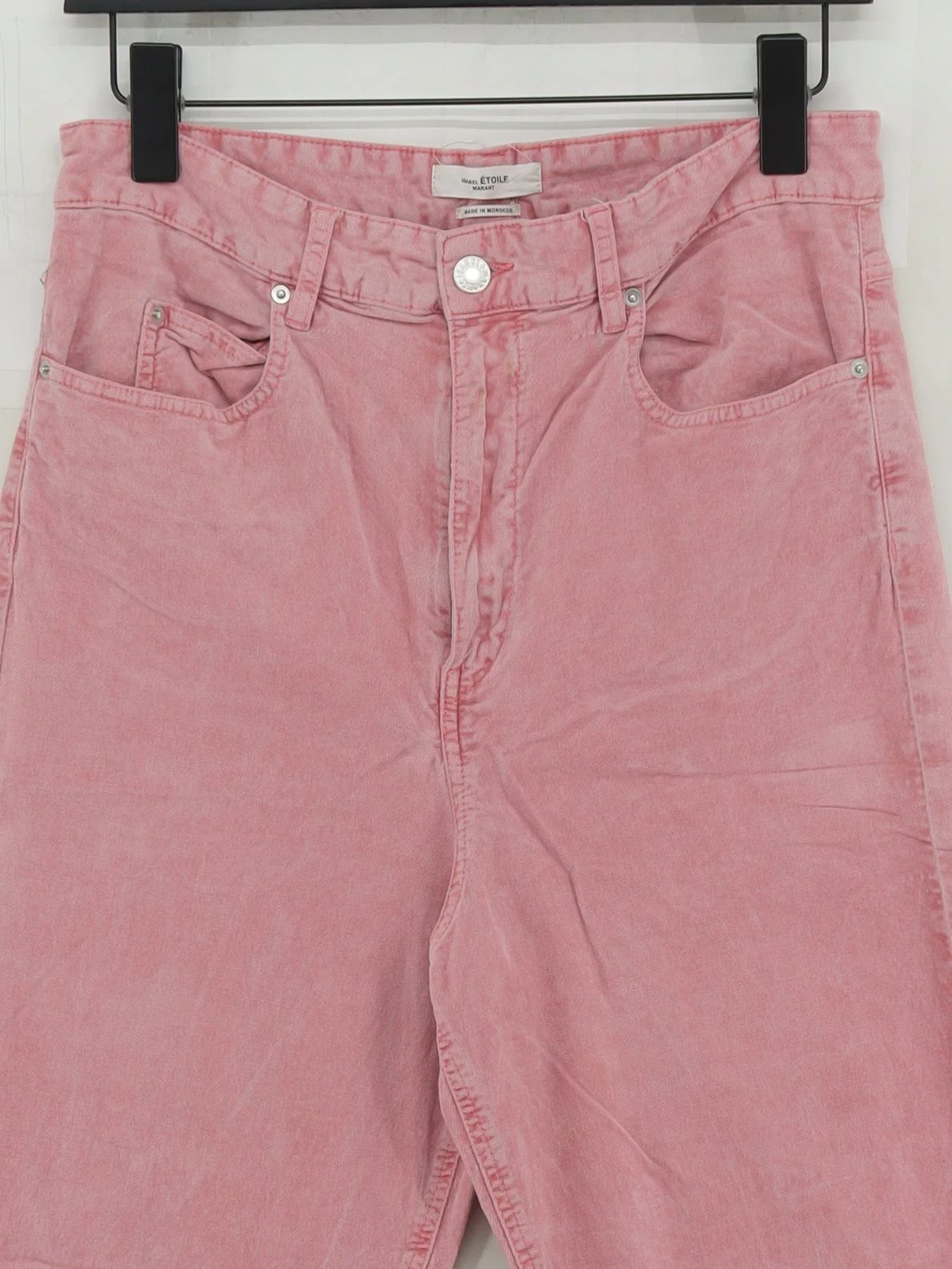 Isabel ETOILE Marant Women's Jeans W 30 in Pink 100% Cotton Mom - Image 3