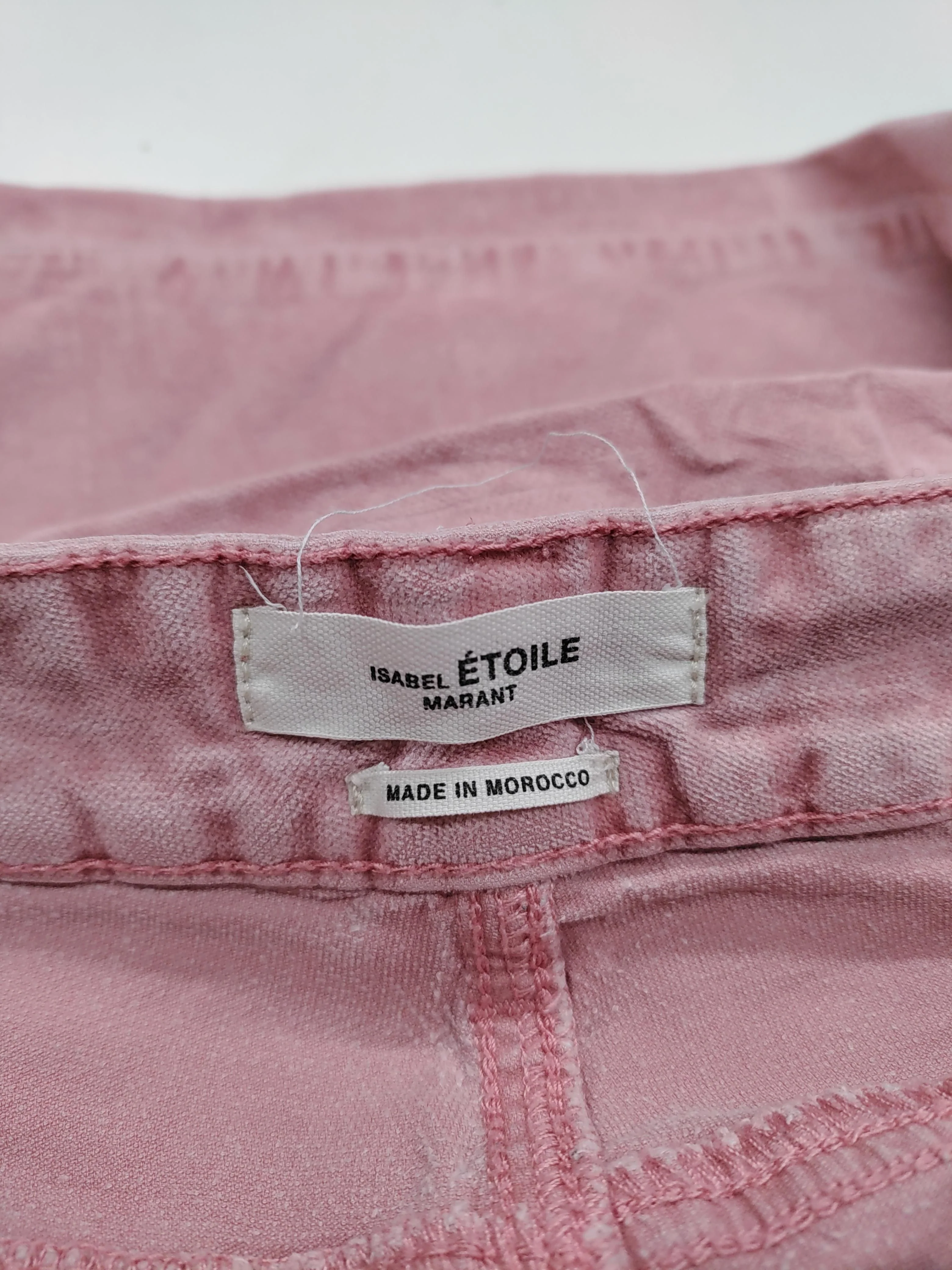 Isabel ETOILE Marant Women's Jeans W 30 in Pink 100% Cotton Mom - Image 5