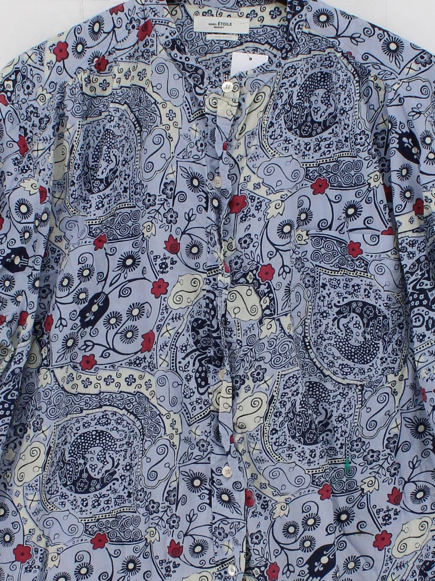 Isabel ETOILE Marant Women's Shirt UK 16 Multi 100% Cotton Basic - Image 3