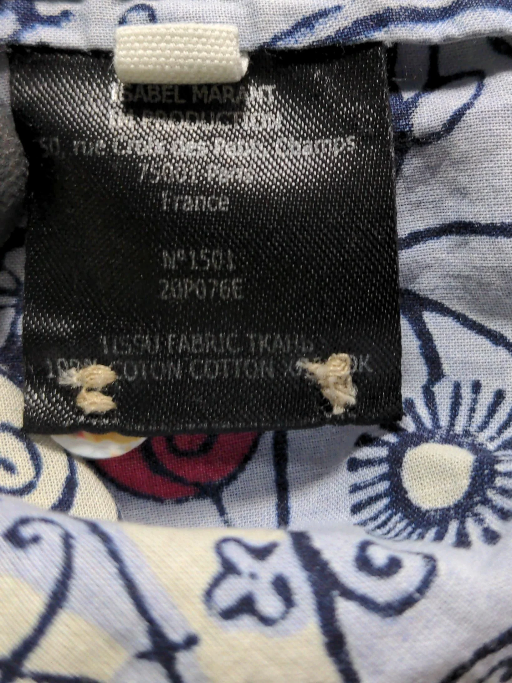 Isabel ETOILE Marant Women's Shirt UK 16 Multi 100% Cotton Basic - Image 6