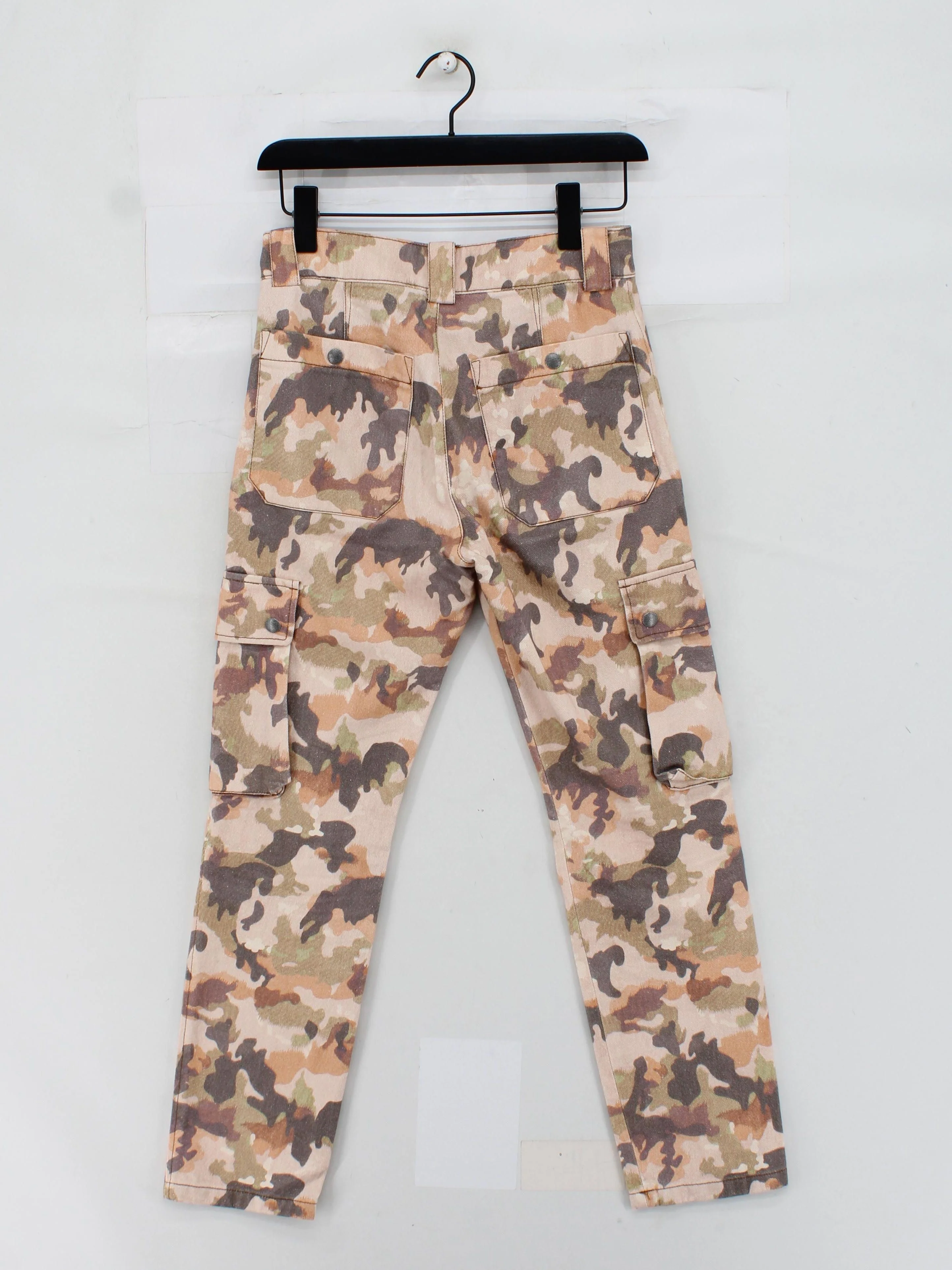 Isabel Marant Men's Trousers M Multi Animal Print 100% Cotton Straight Cargo - Image 2