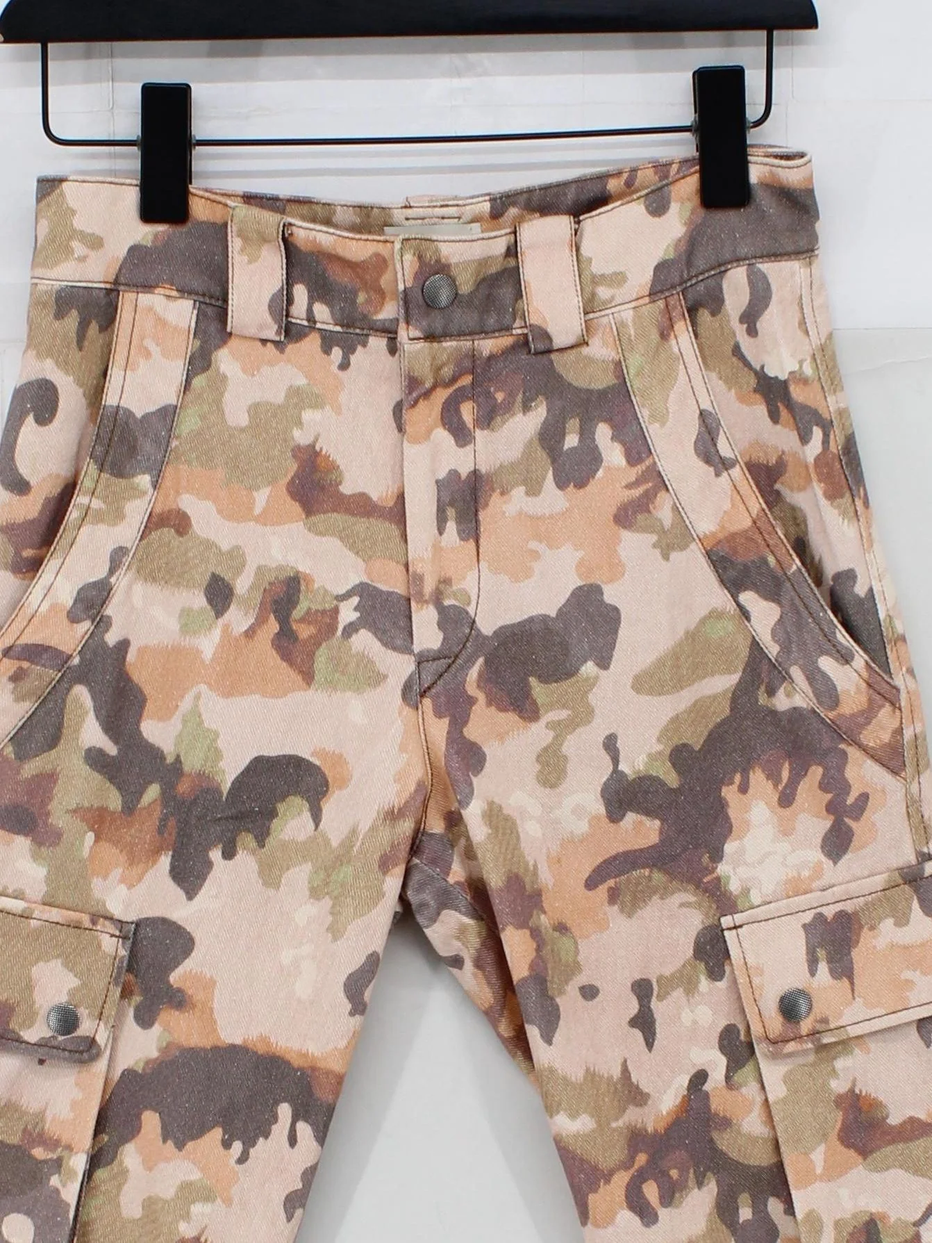 Isabel Marant Men's Trousers M Multi Animal Print 100% Cotton Straight Cargo - Image 3