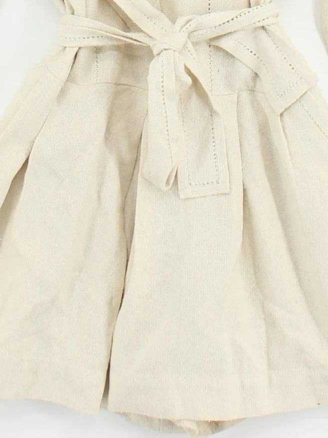 Isabel Marant Women's Playsuit M Cream Silk with Cotton Playsuit - Image 4