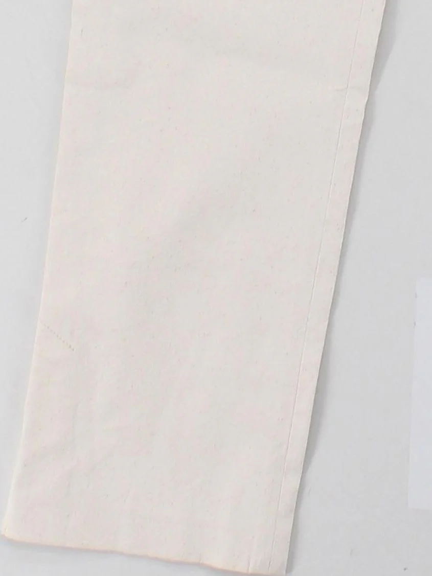 Isabel Marant Women's Trousers UK 10 Cream Cotton with Viscose, Elastane Chino - Image 4