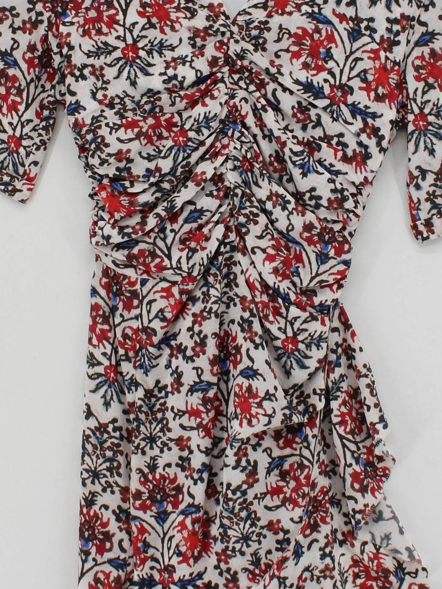 Isabel Marant Wrap Mini Dress in Multi - Image 3