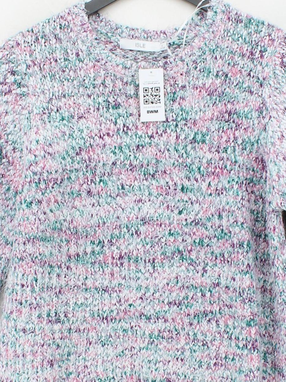 Isle Women's Jumper M Multi Polyester with Acrylic Crew Neck Pullover - Image 3