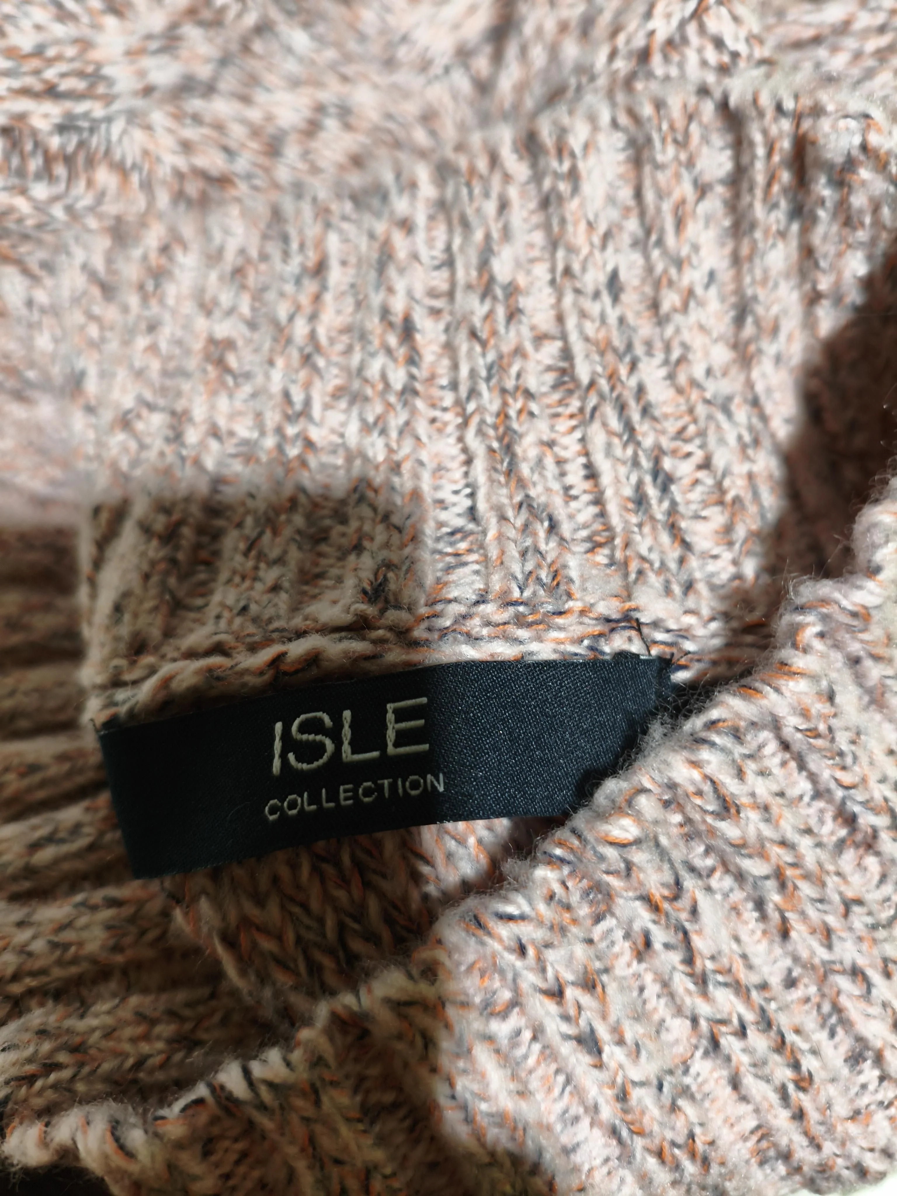 Isle Women's Jumper M Pink Acrylic with Cotton High Neck Pullover - Image 5