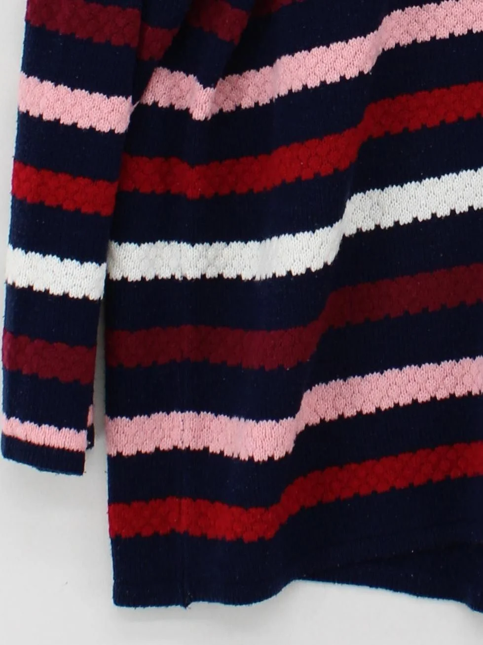 Isle Women's Jumper XL Multi Striped 100% Acrylic Crew Neck Pullover - Image 4