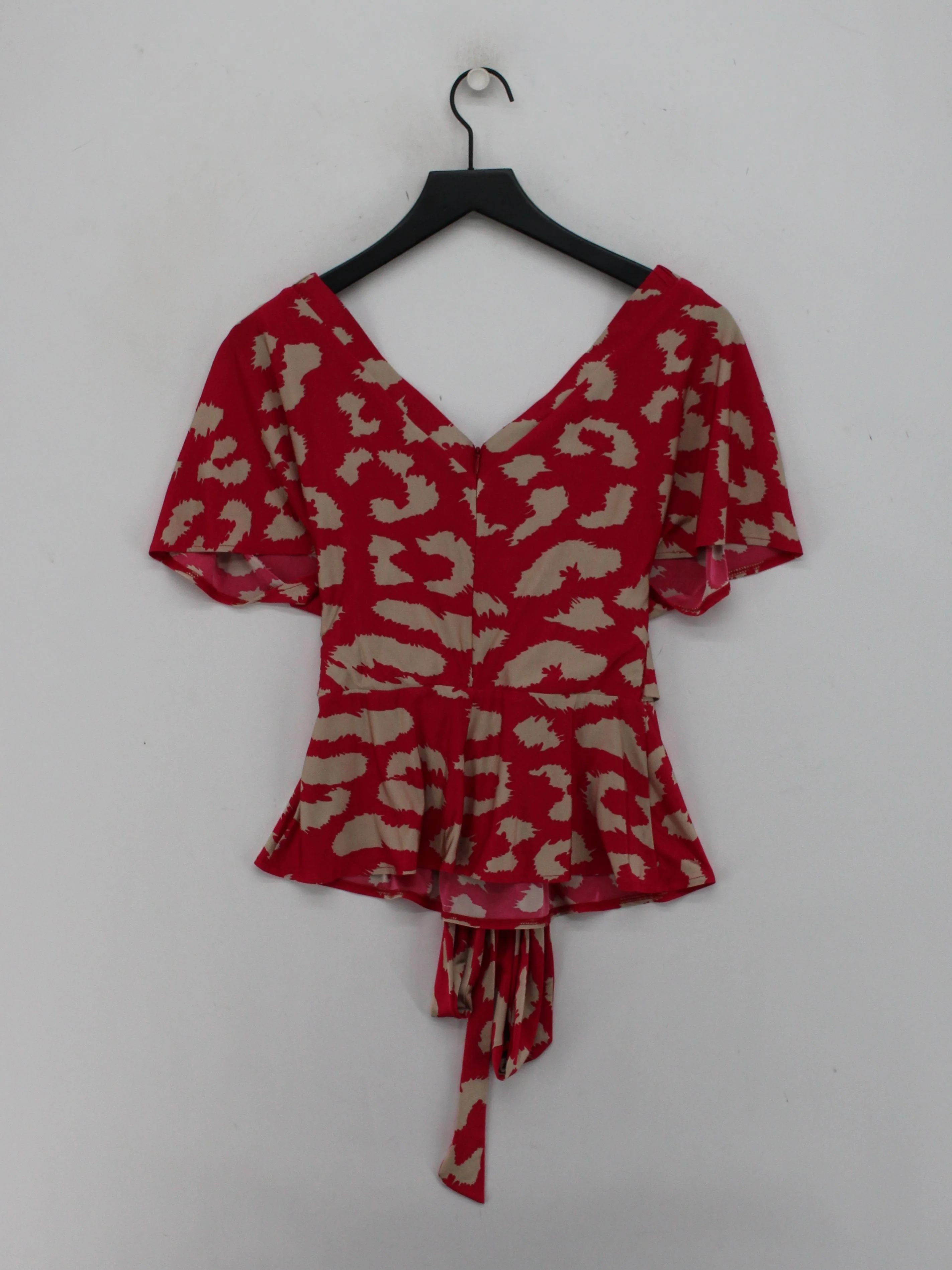 Issa London Women's Top UK 8 Red Polyester with Elastane Basic - Image 2