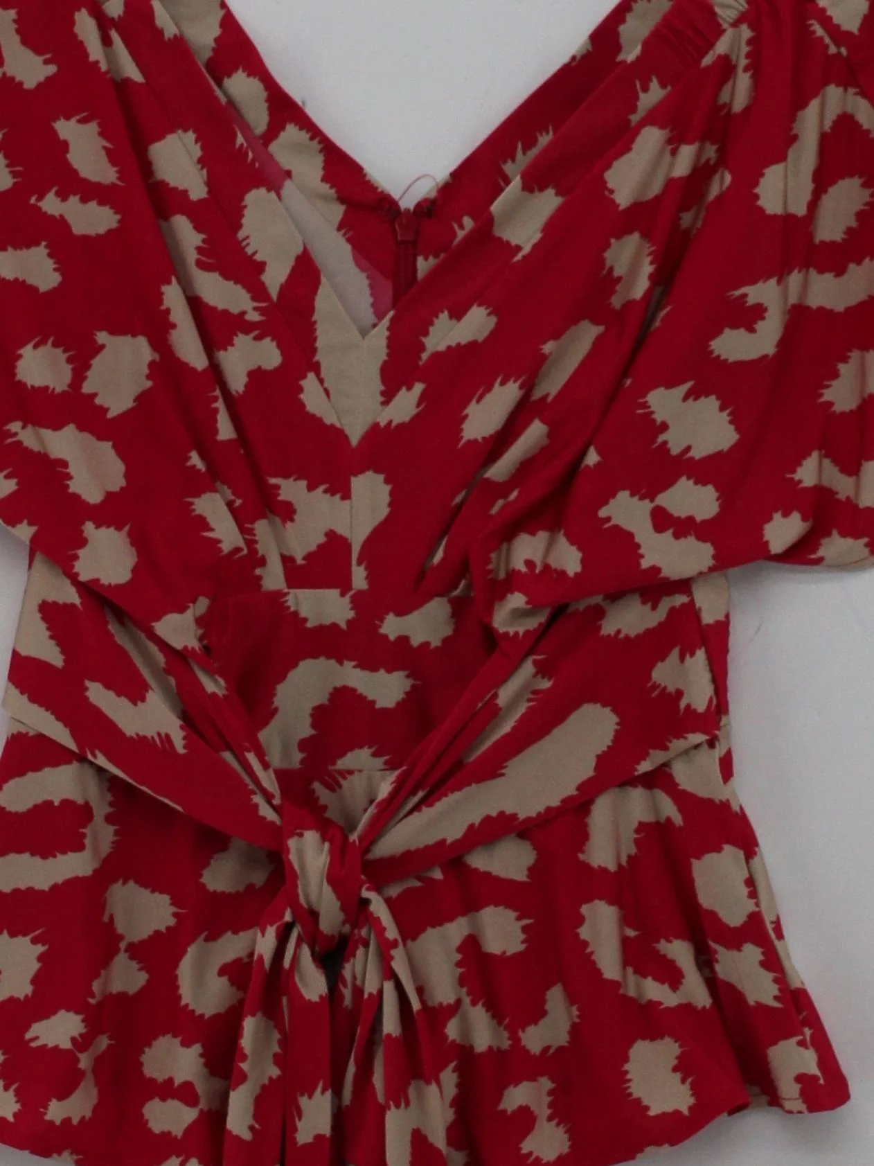 Issa London Women's Top UK 8 Red Polyester with Elastane Basic - Image 3