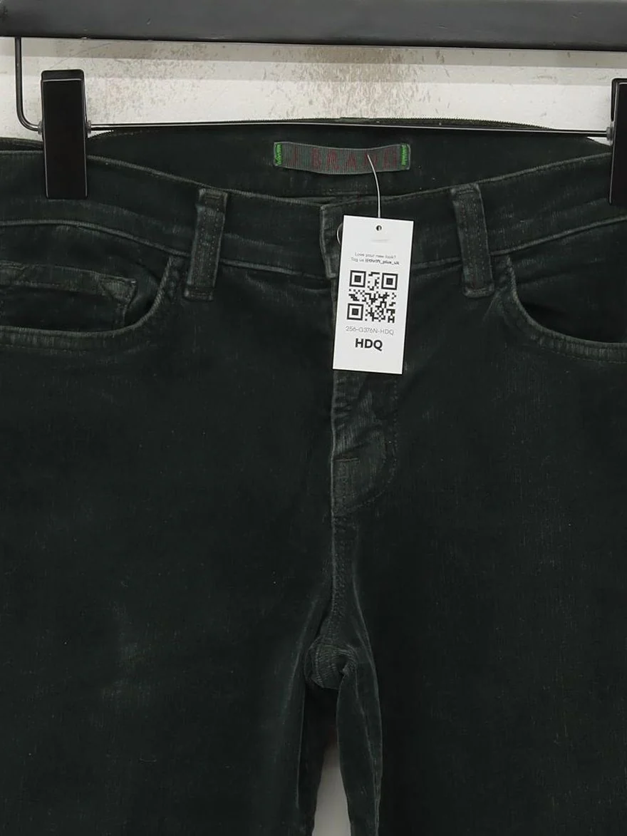J Brand Men's Trousers W 29 in; L 30 in Green Cotton with Spandex Tapered Chino - Image 3