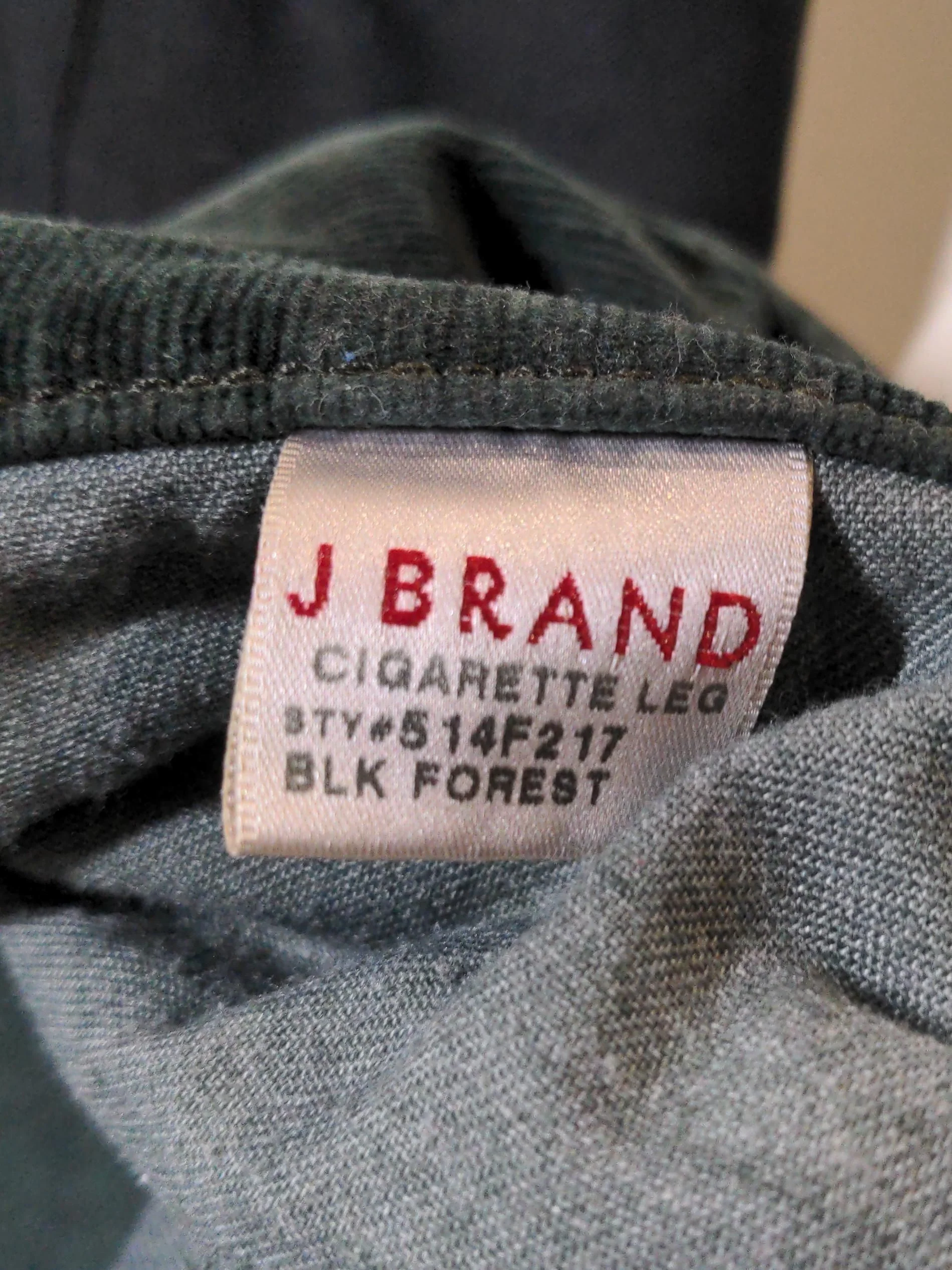 J Brand Men's Trousers W 29 in; L 30 in Green Cotton with Spandex Tapered Chino - Image 6