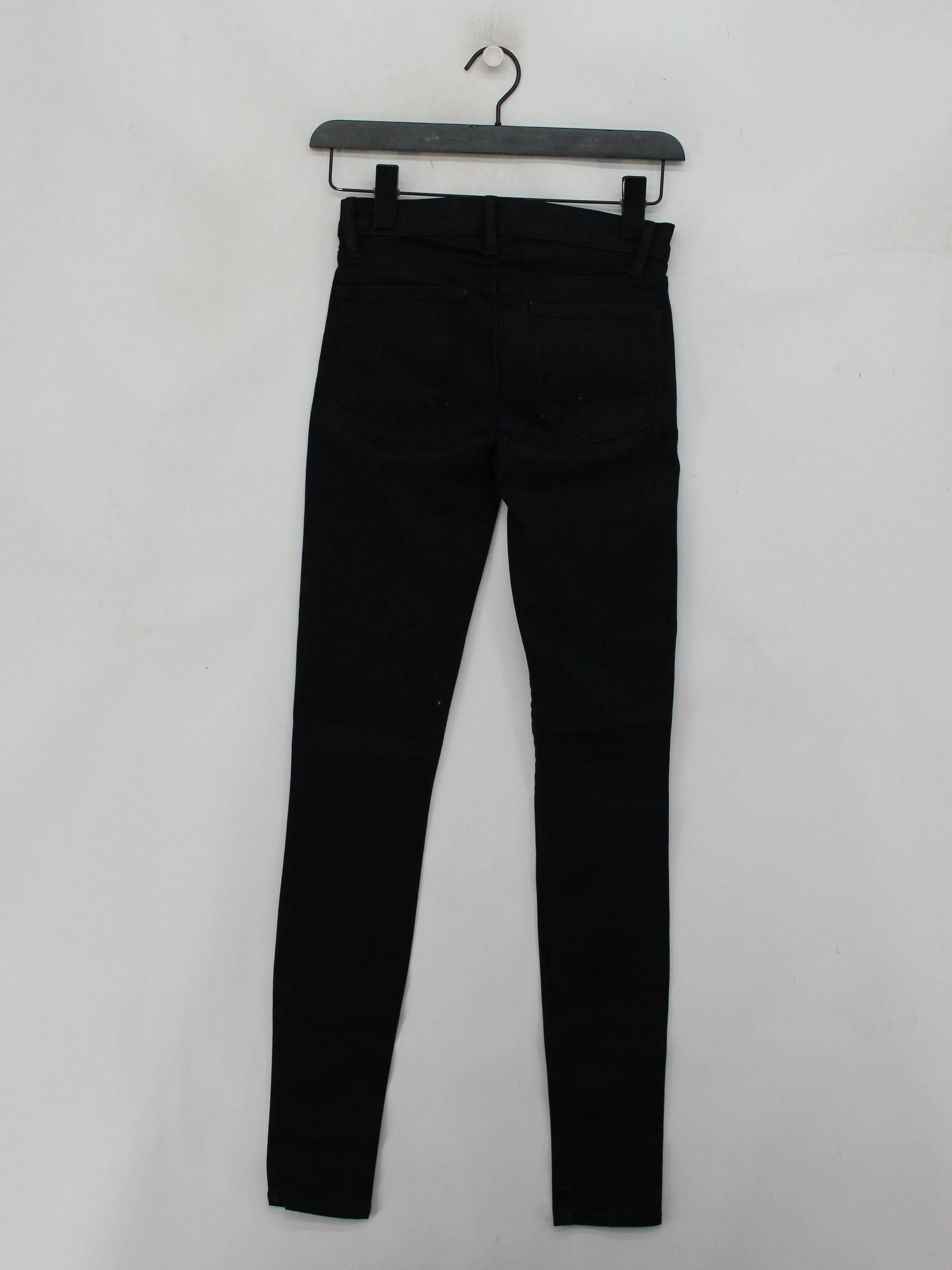 J Brand Women's Jeans W 26 in Black Cotton with Polyamide, Elastane Skinny - Image 2