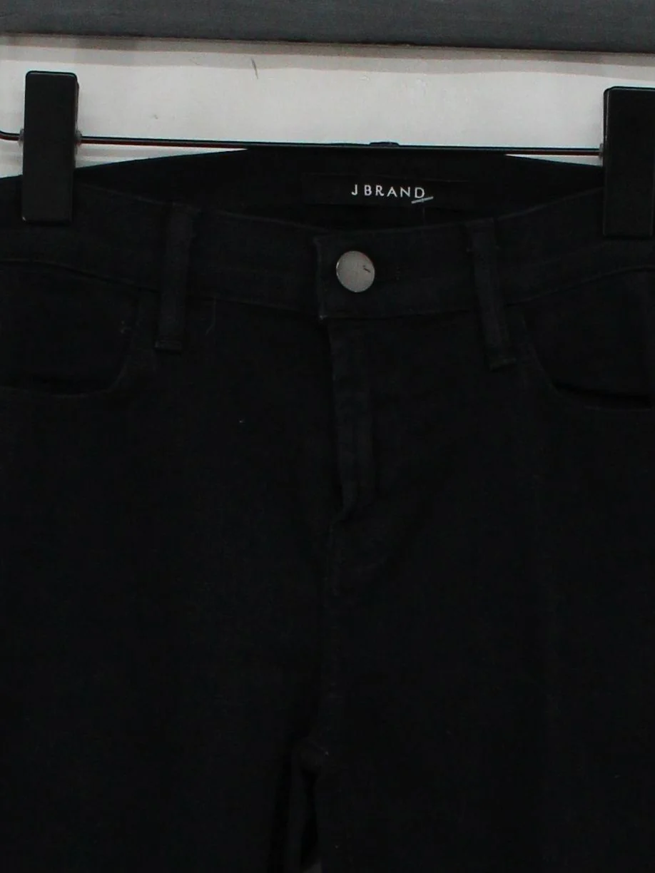 J Brand Women's Jeans W 26 in Black Cotton with Polyamide, Elastane Skinny - Image 3