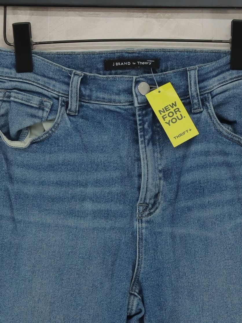 J Brand Women's Jeans W 29 in Blue Cotton with Lyocell Modal Straight - Image 3