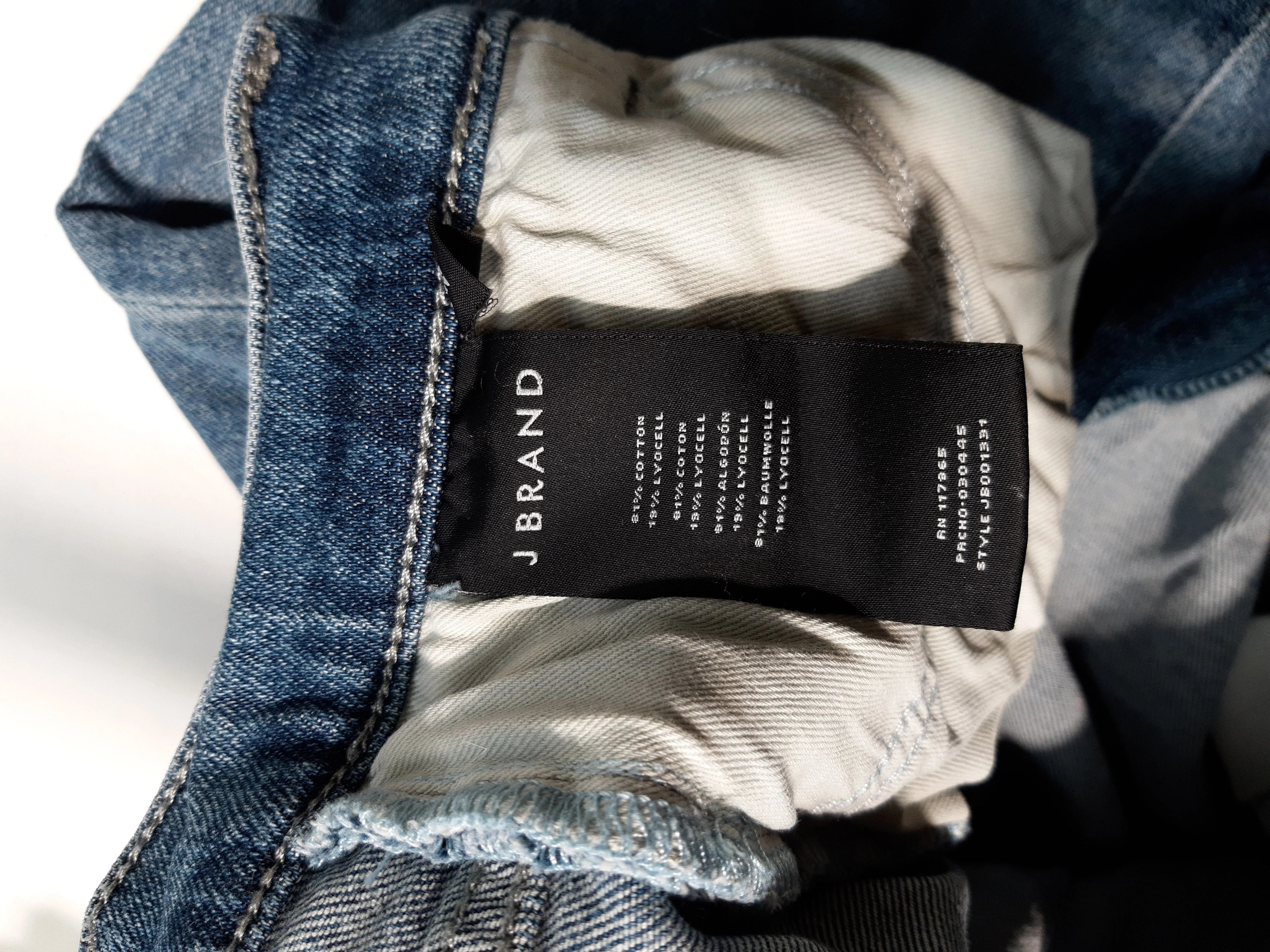 J Brand Women's Jeans W 29 in Blue Cotton with Lyocell Modal Straight - Image 6