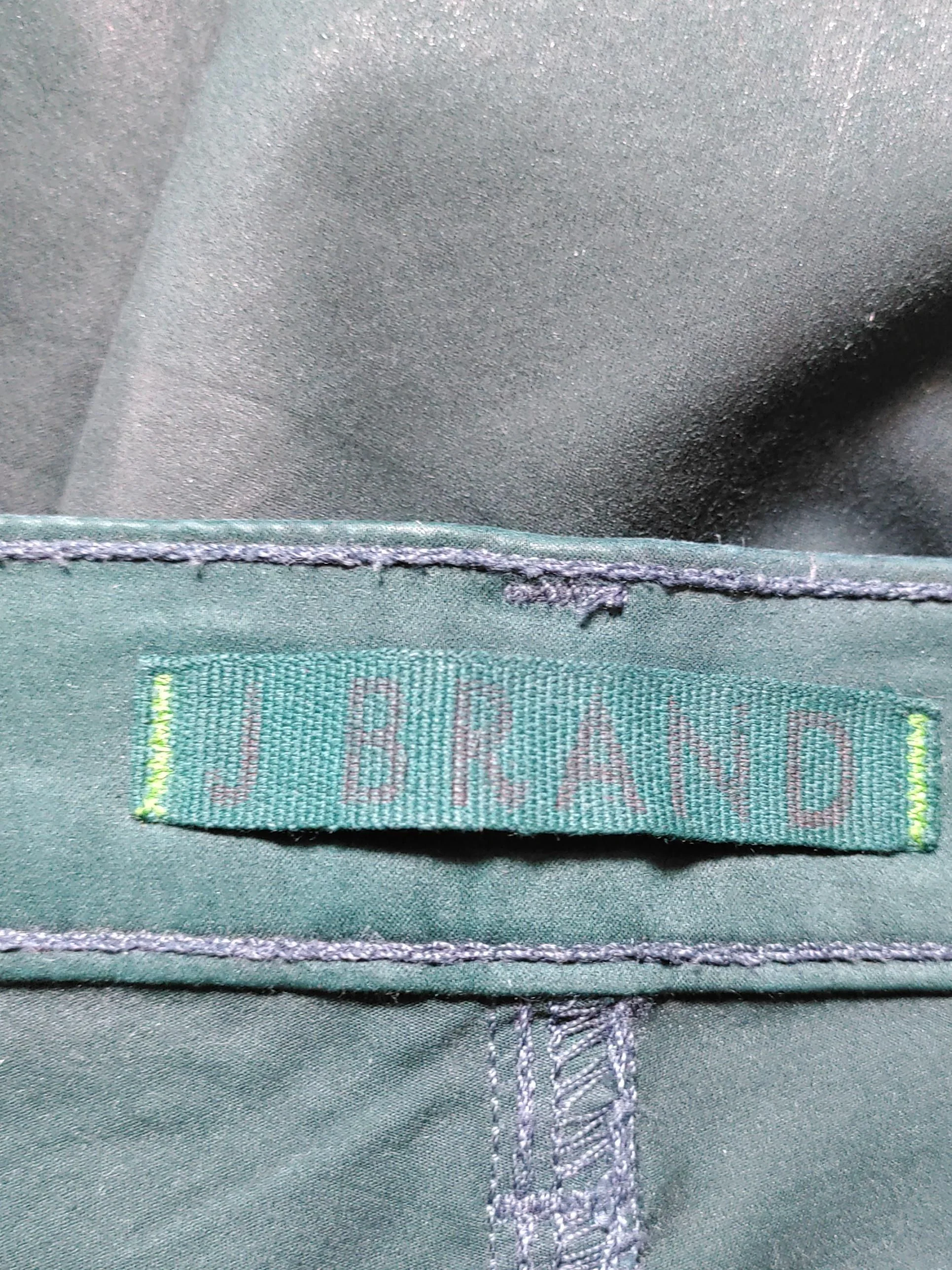 J Brand Women's Trousers W 26 in Green Cotton with Spandex Skinny Chino - Image 5