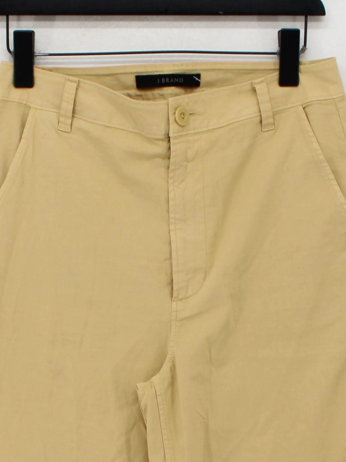 J Brand Women's Trousers W 26 in Tan Cotton with Elastane Bootcut Capri - Image 3