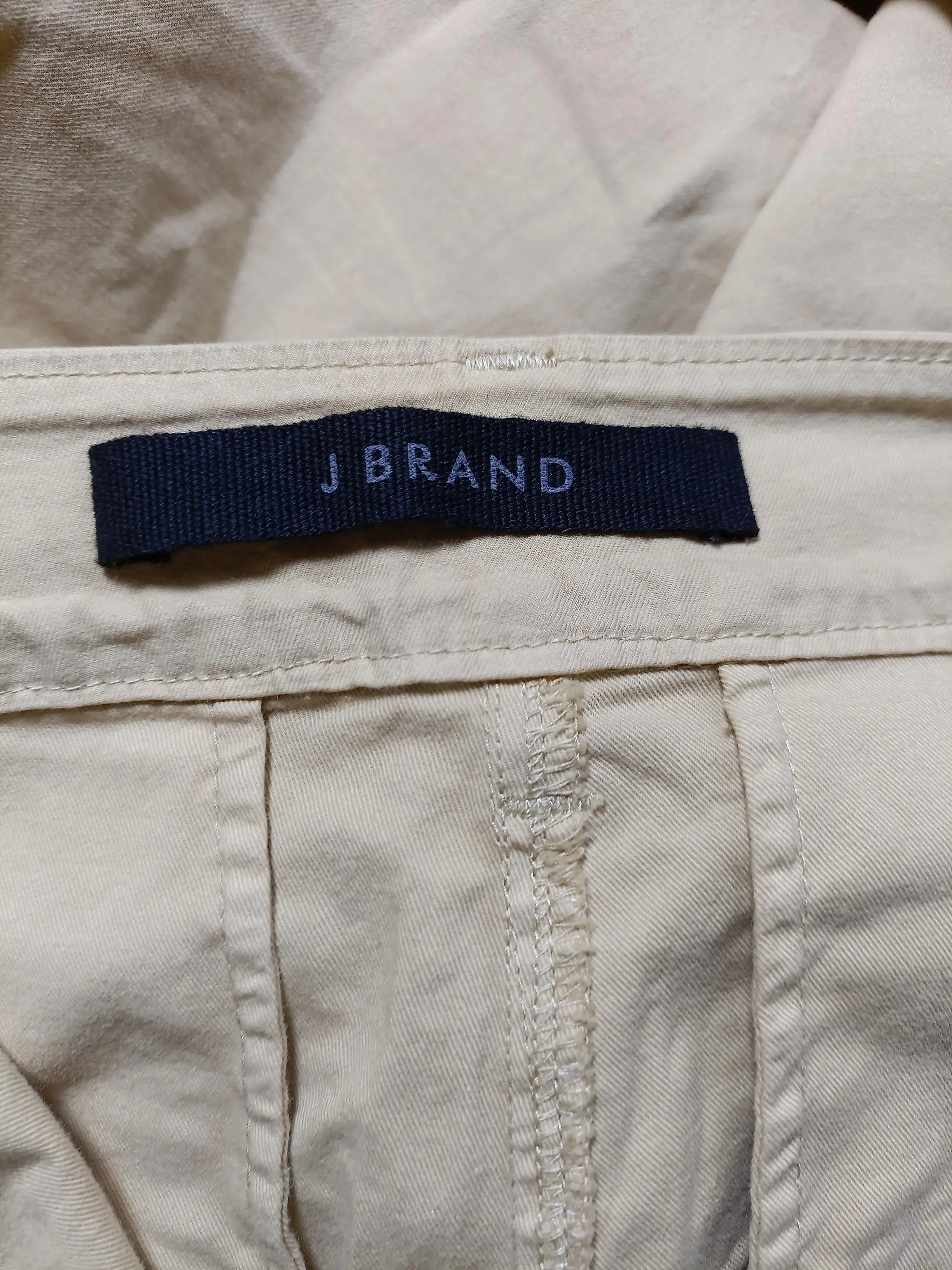 J Brand Women's Trousers W 26 in Tan Cotton with Elastane Bootcut Capri - Image 6
